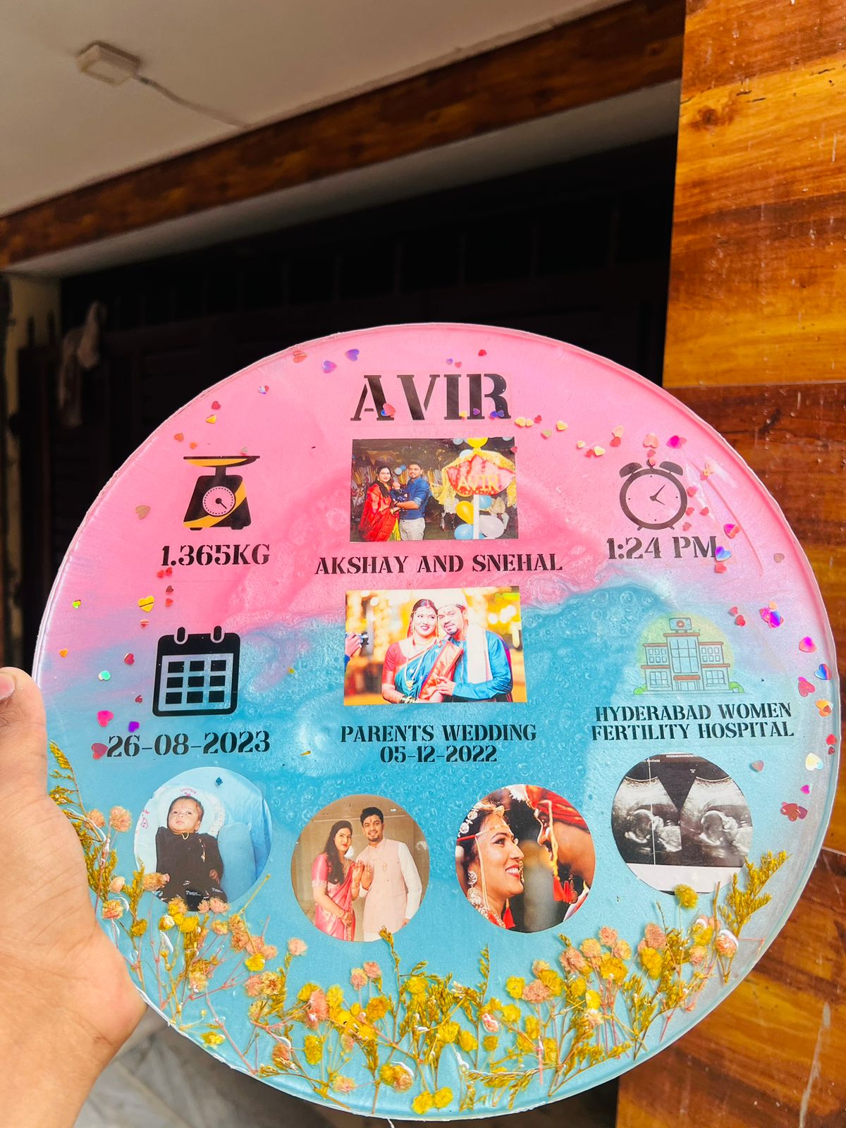 Resin Baby Kit Preservation Frame