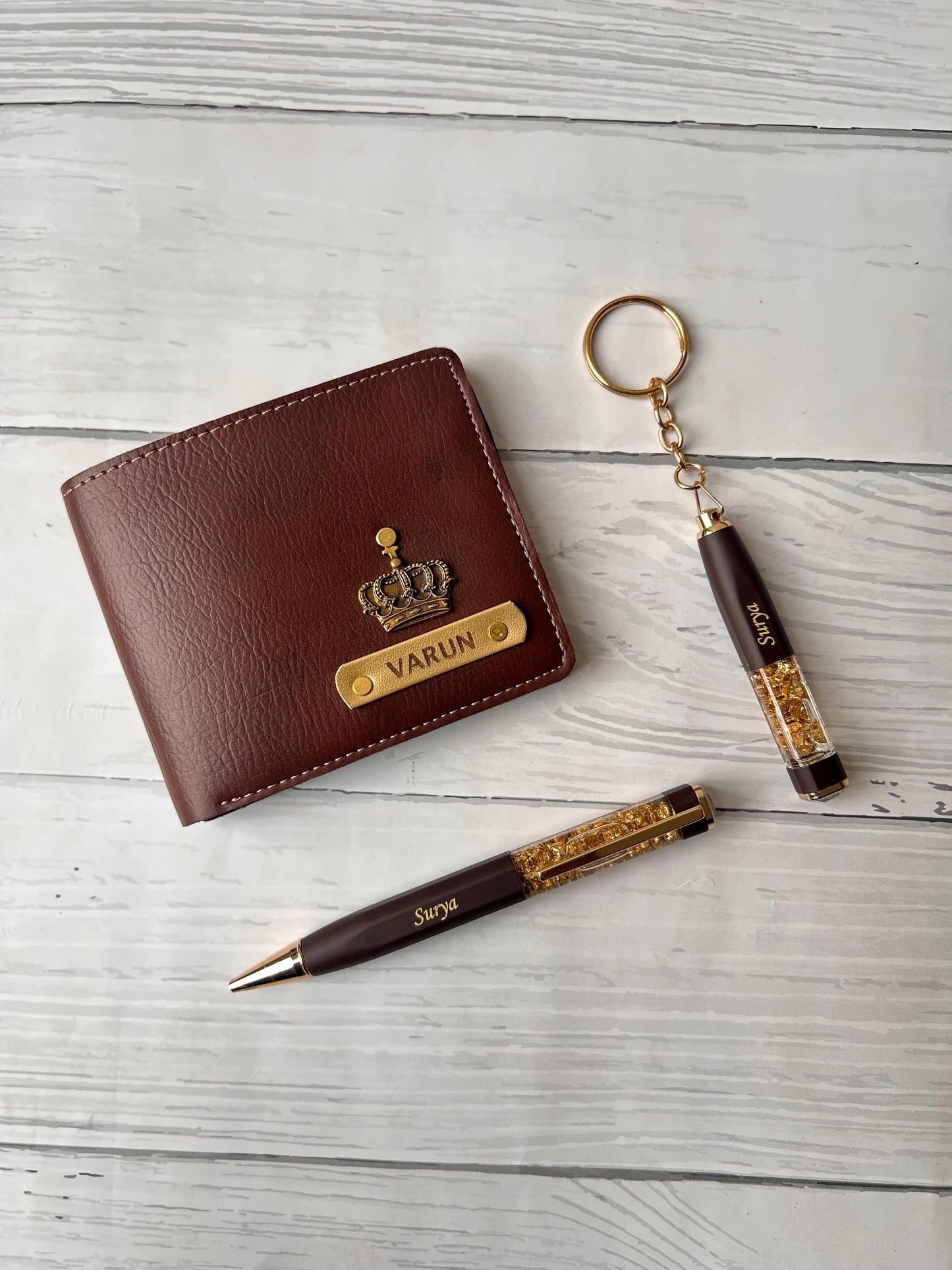 Customized Wallet Pen Keychain Combo