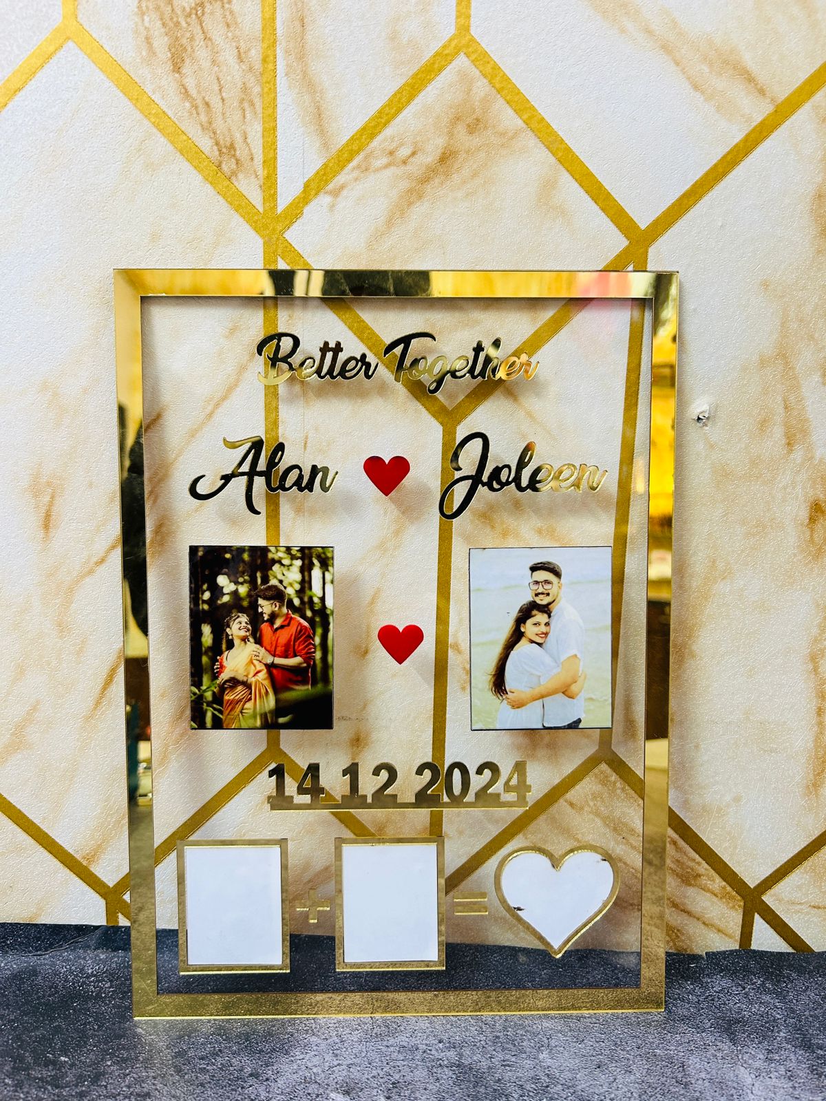 Customized Wedding Thumb Frame