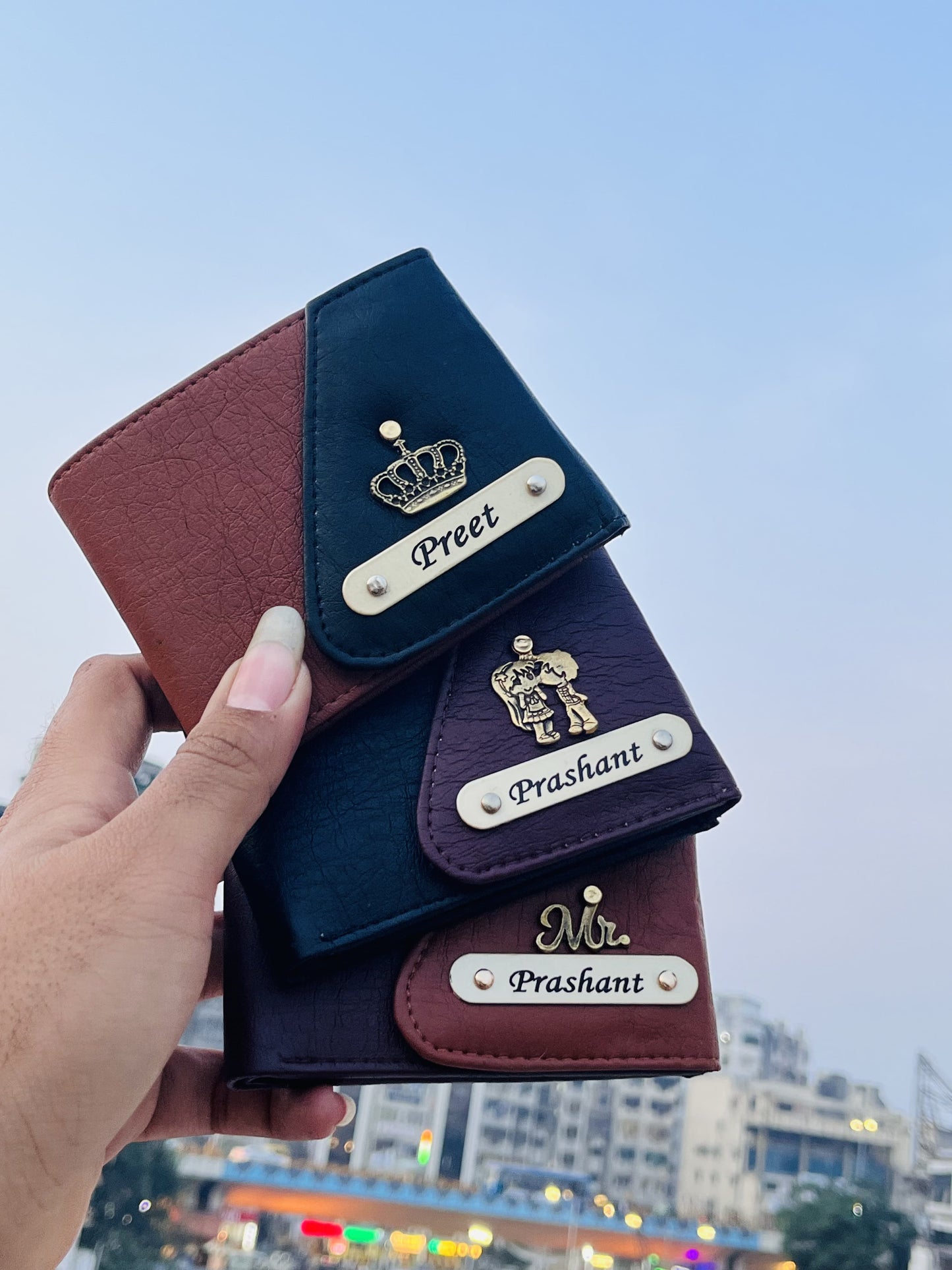 Customized Dual Colour Wallet