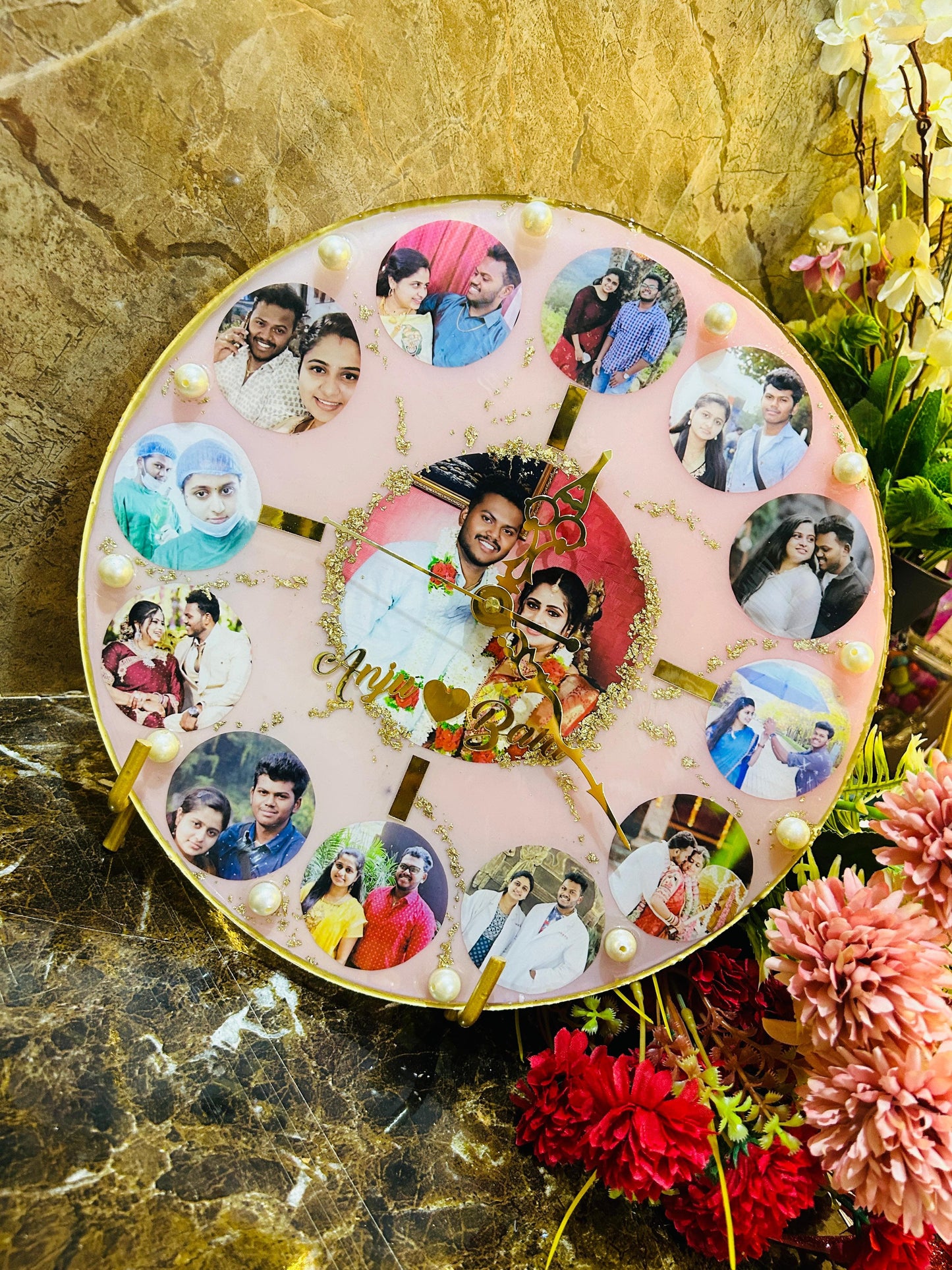 Customized Resin Photo Wall Clock