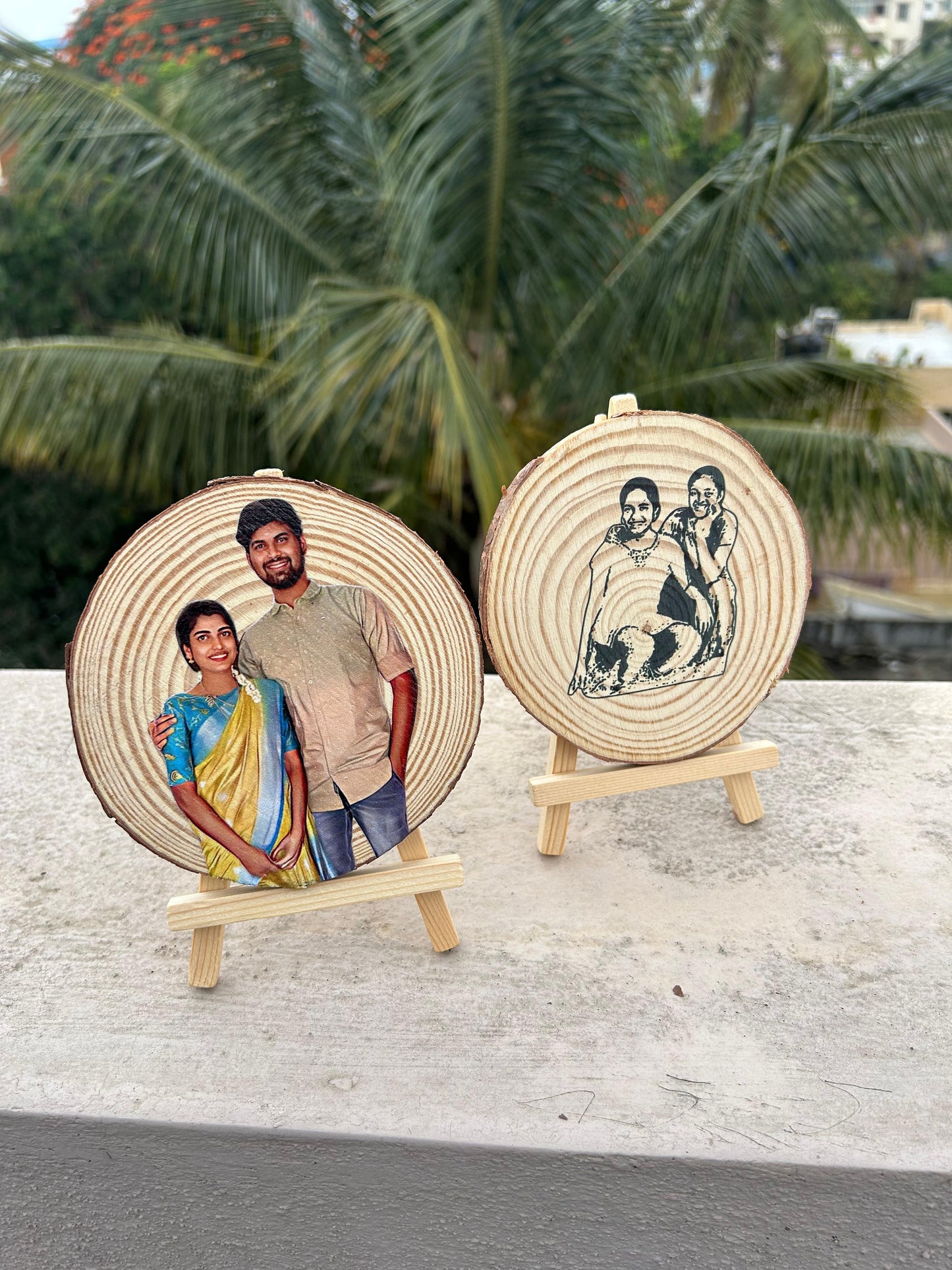 Customized Wooden Slice Frame
