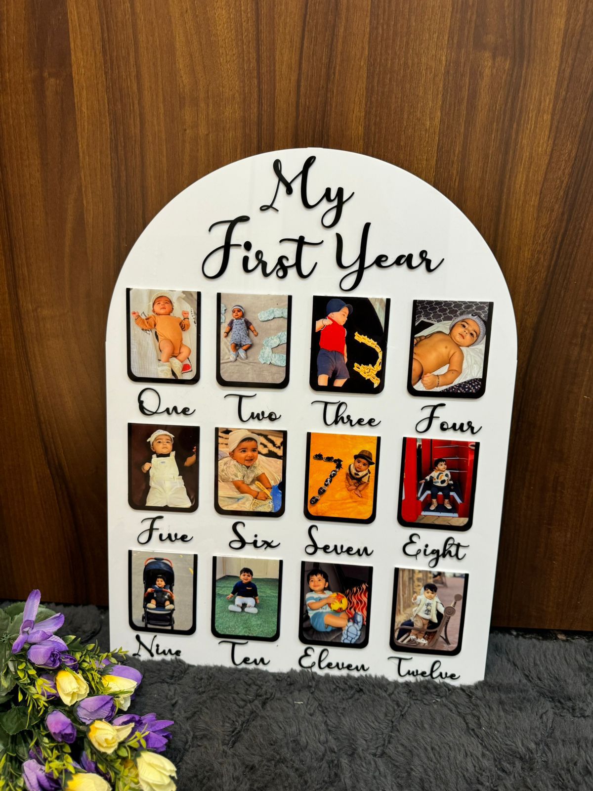 Customized 1st year Acrylic Baby Frame