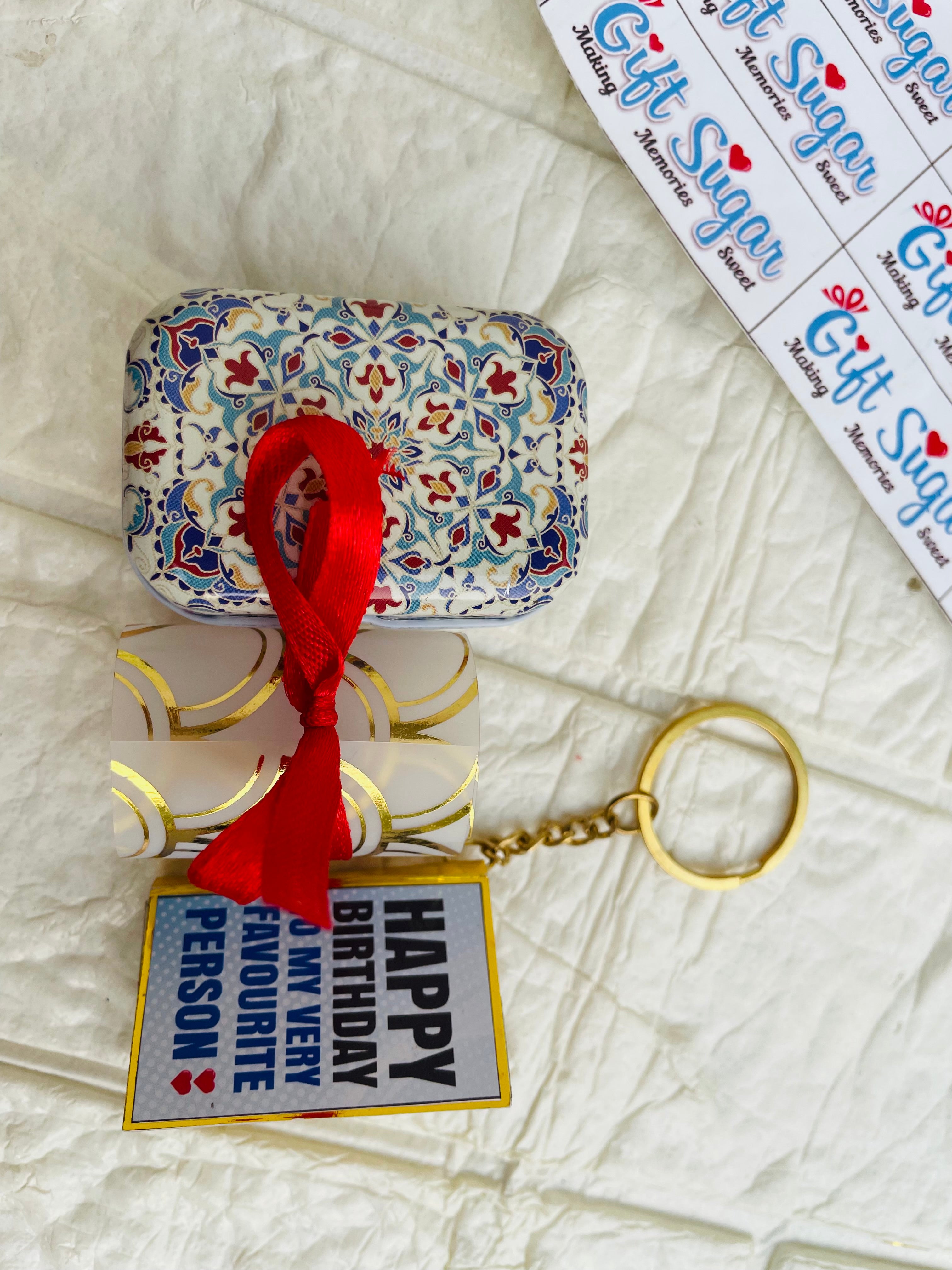 Customized Tin Mini Keychain Album (14 Photos) – Gift Sugar