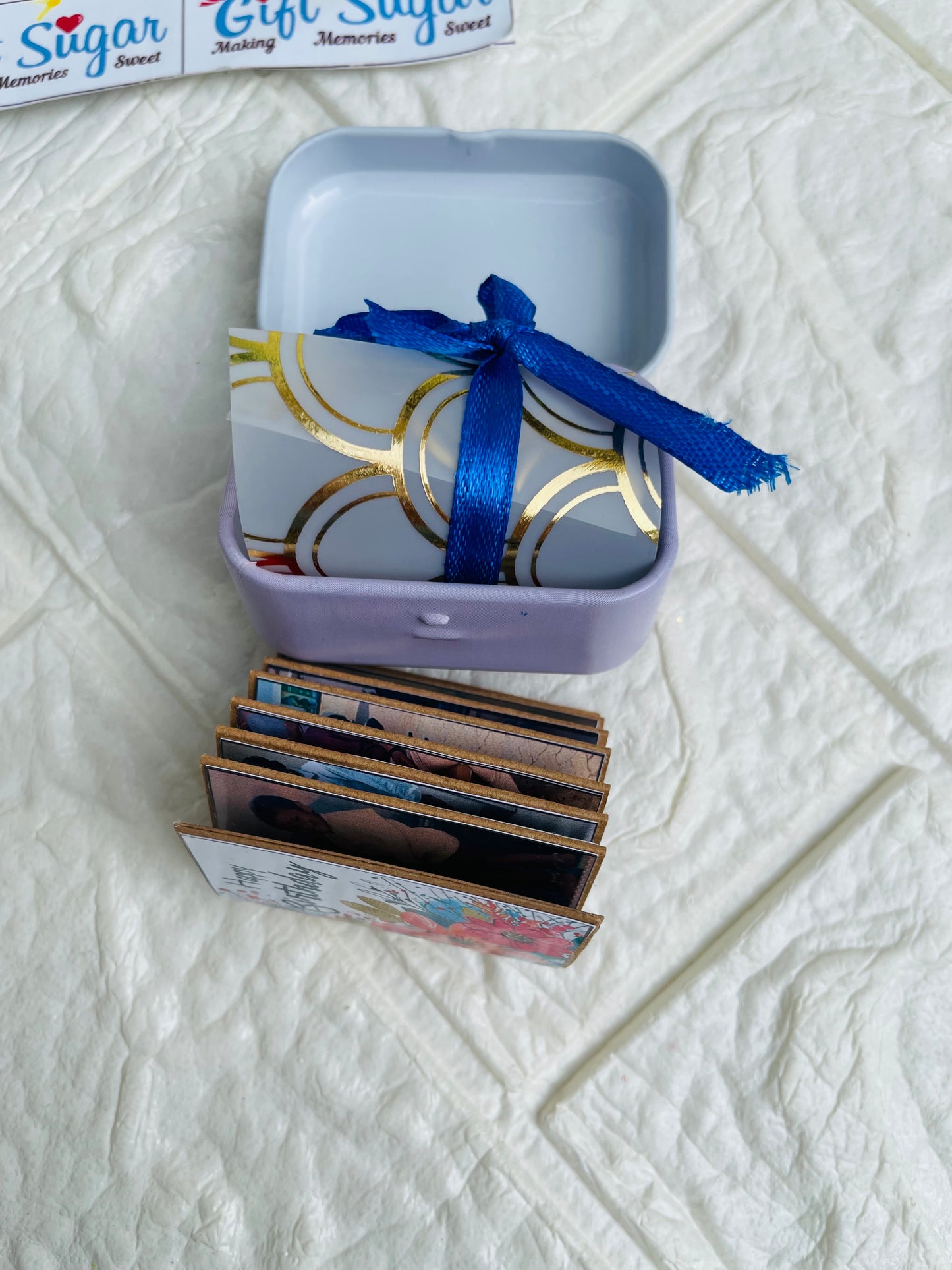 Customized Vintage Tin Mini Album