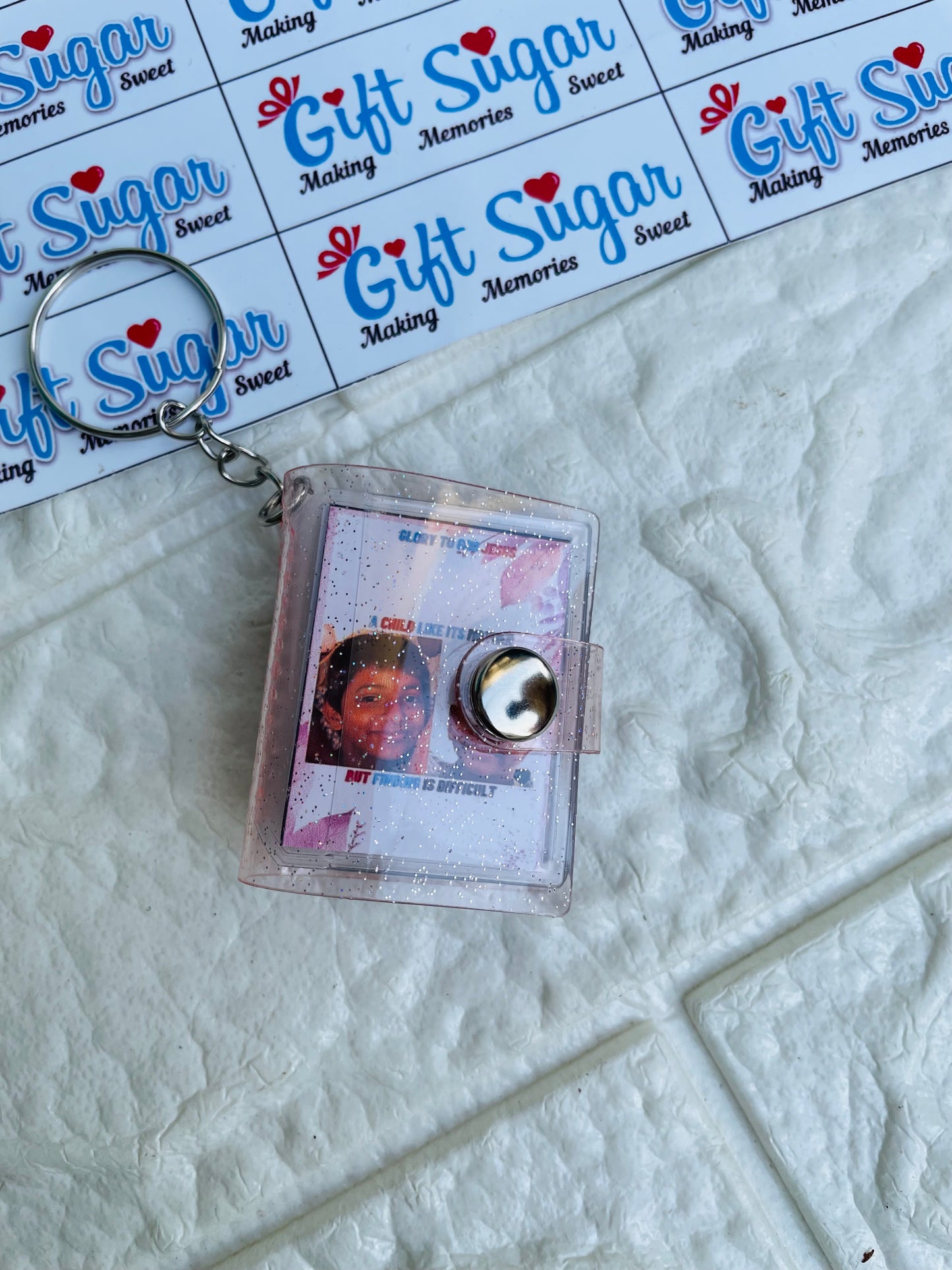 Photo Mini Album keychain