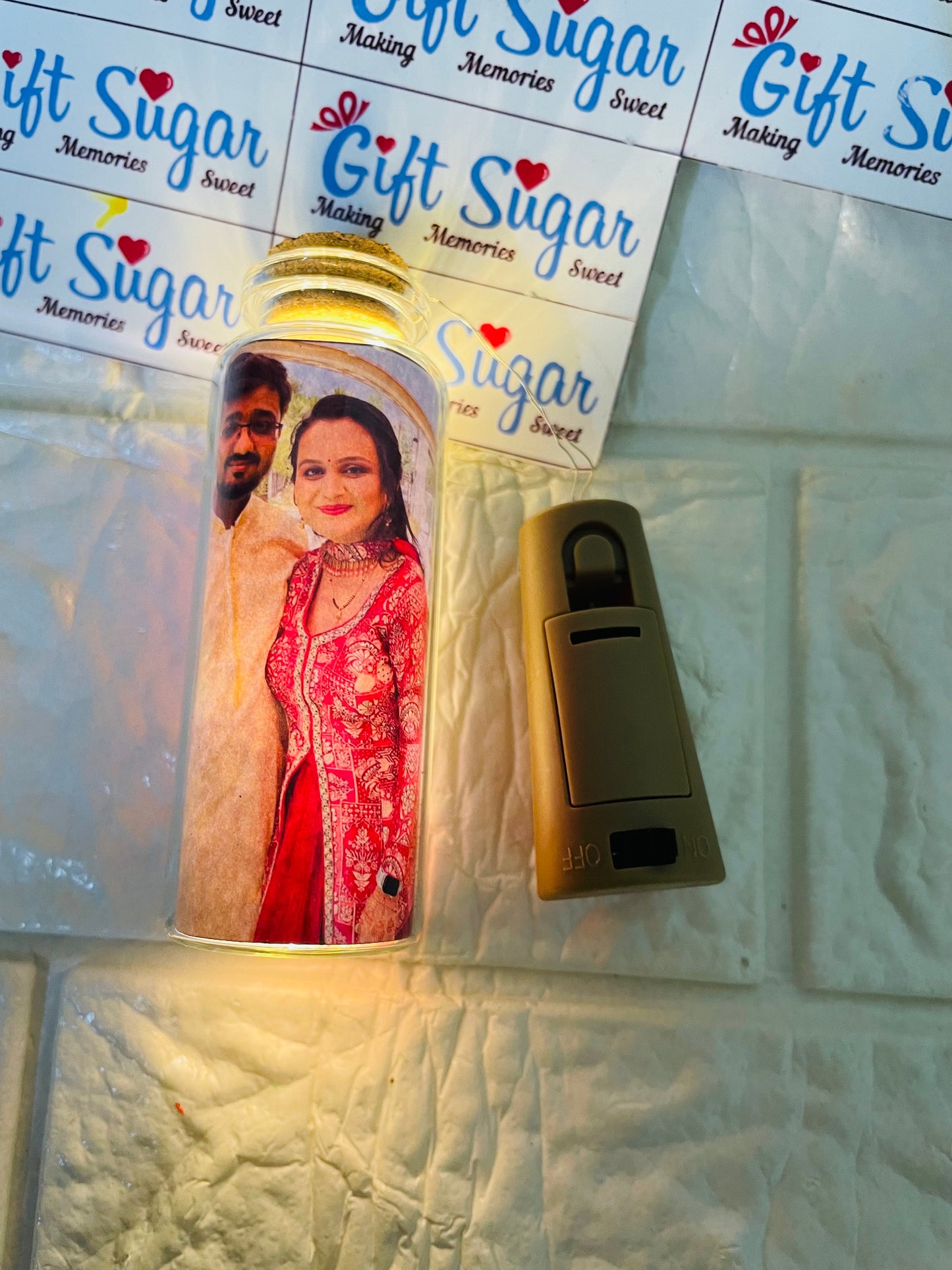 Mini Led Bottle with Pic