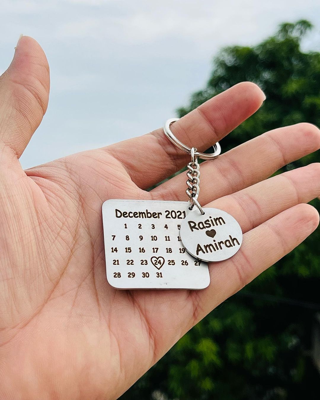 Customized Calendar Keychain