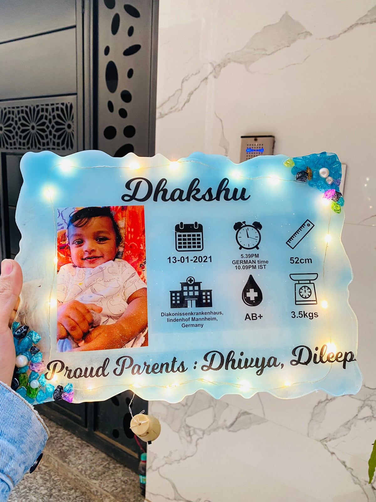 Customized Resin Baby Frame