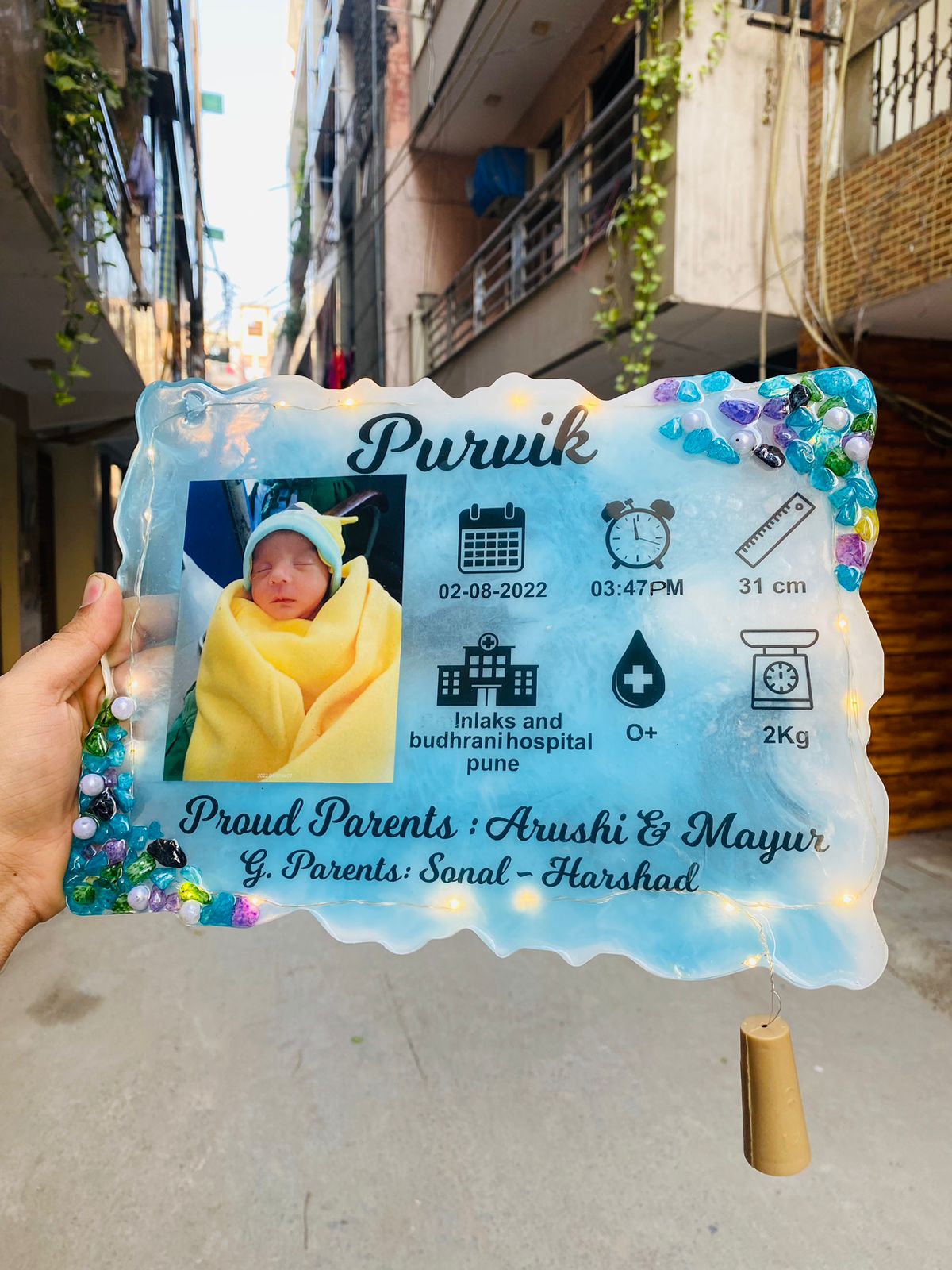 Customized Resin Baby Frame