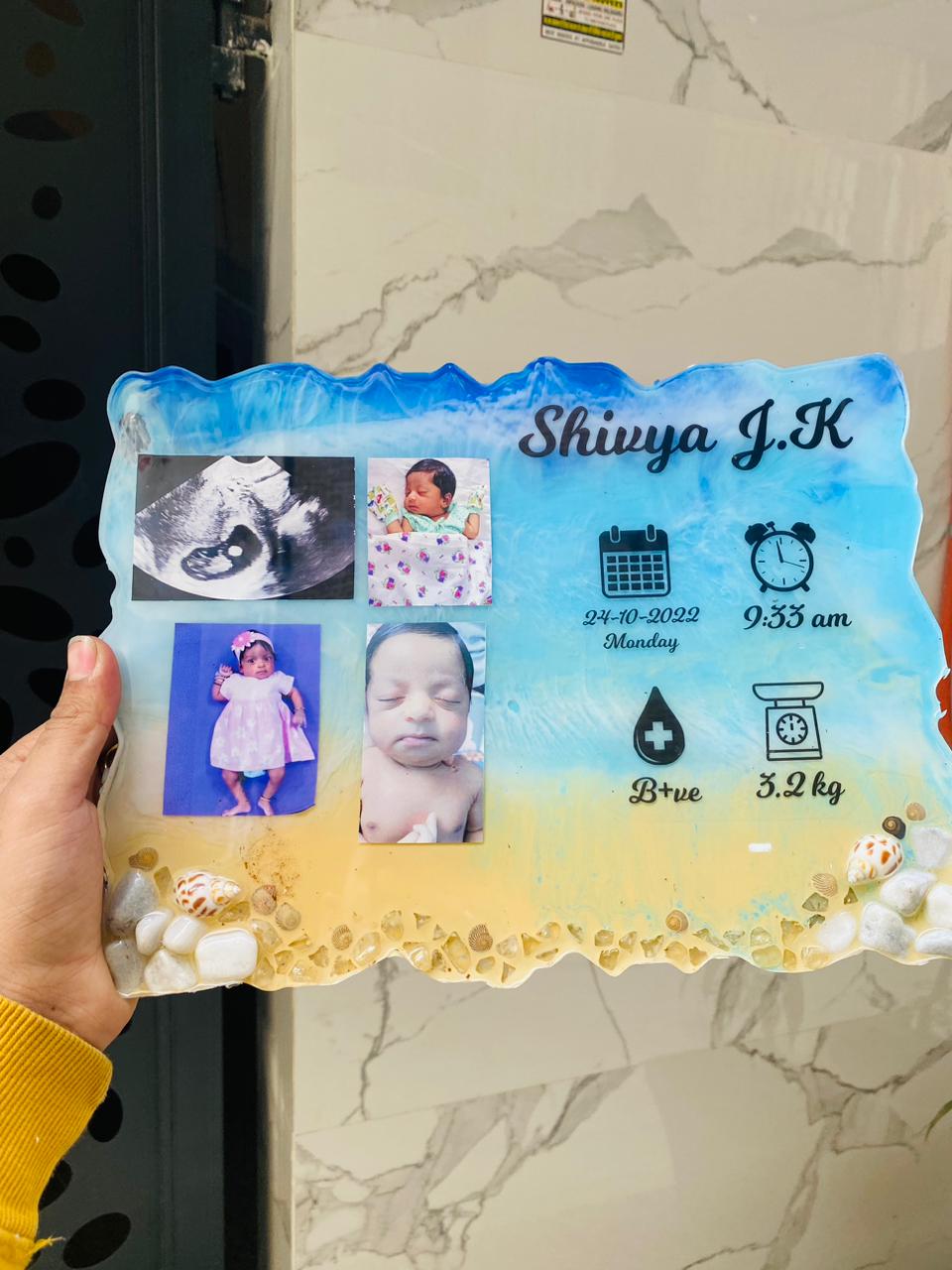 Customized Resin Baby Frame