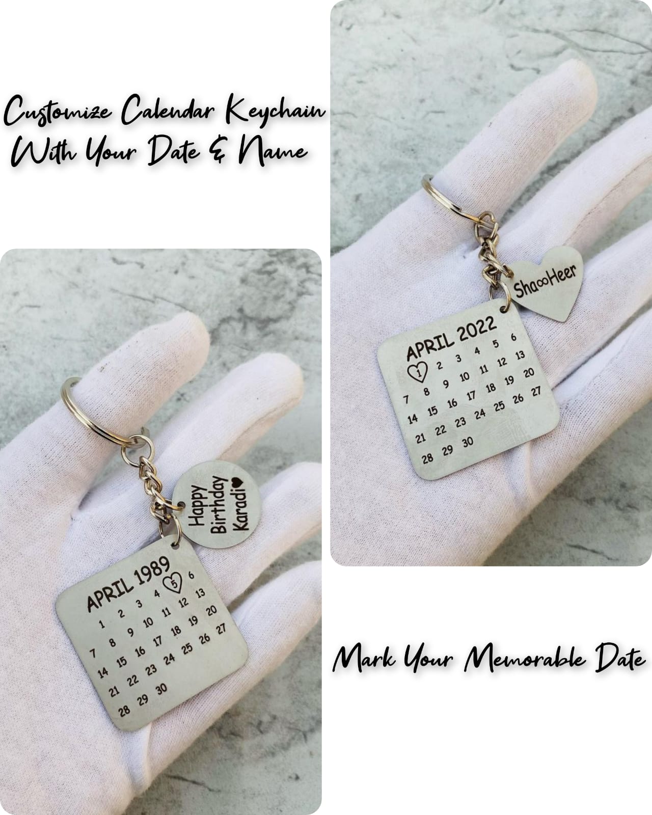 Customized Calendar Keychain