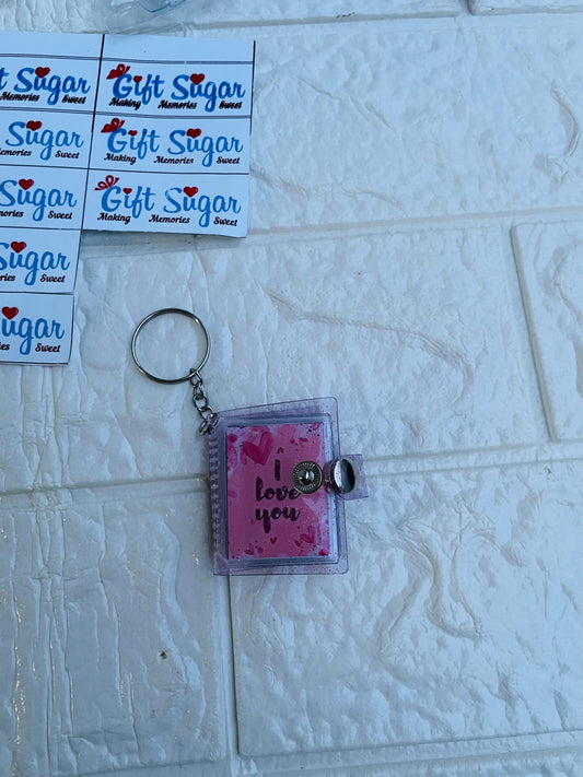 Photo Mini Album keychain