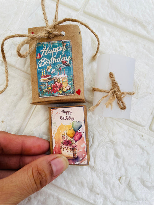 Vintage Small Mini Album with Bag (14 Photos)