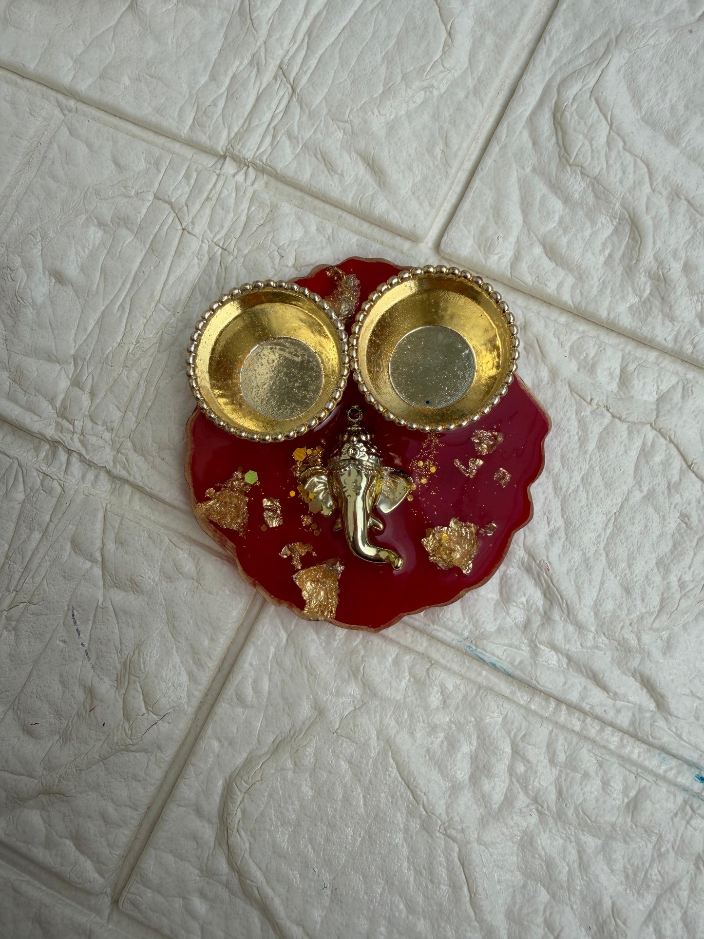 Resin Pooja Plate