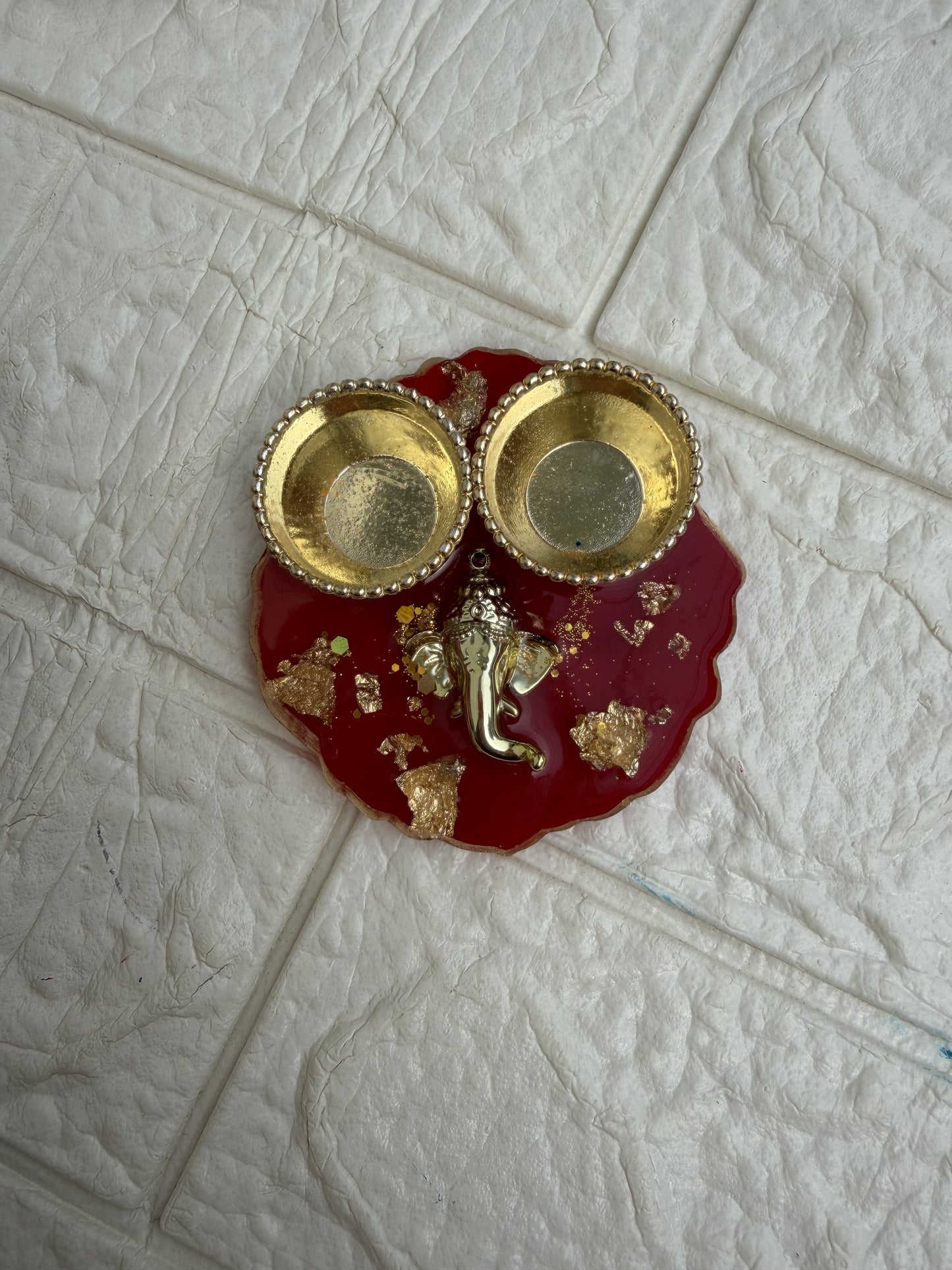 Resin Pooja Plate