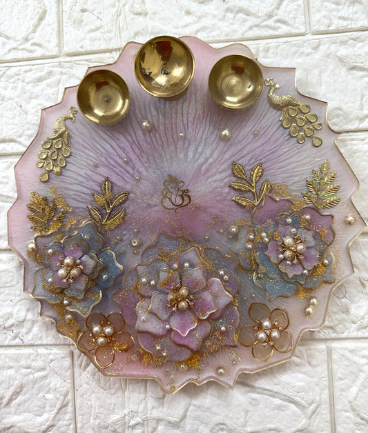 Resin Pooja Plate