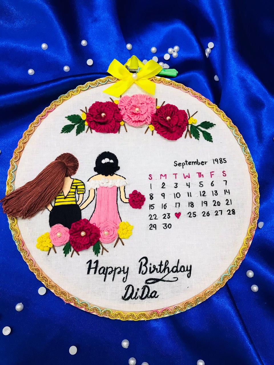 Customized Embroidery Hoop Art