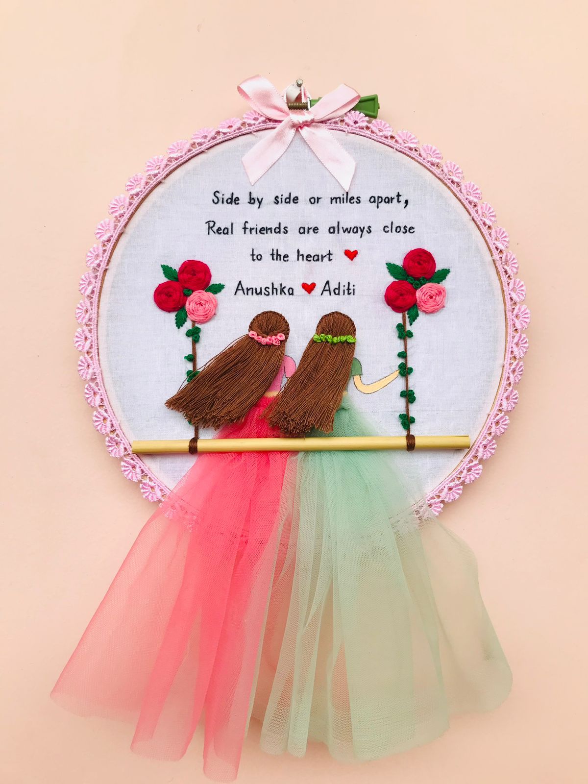 Customized Embroidery Hoop Art