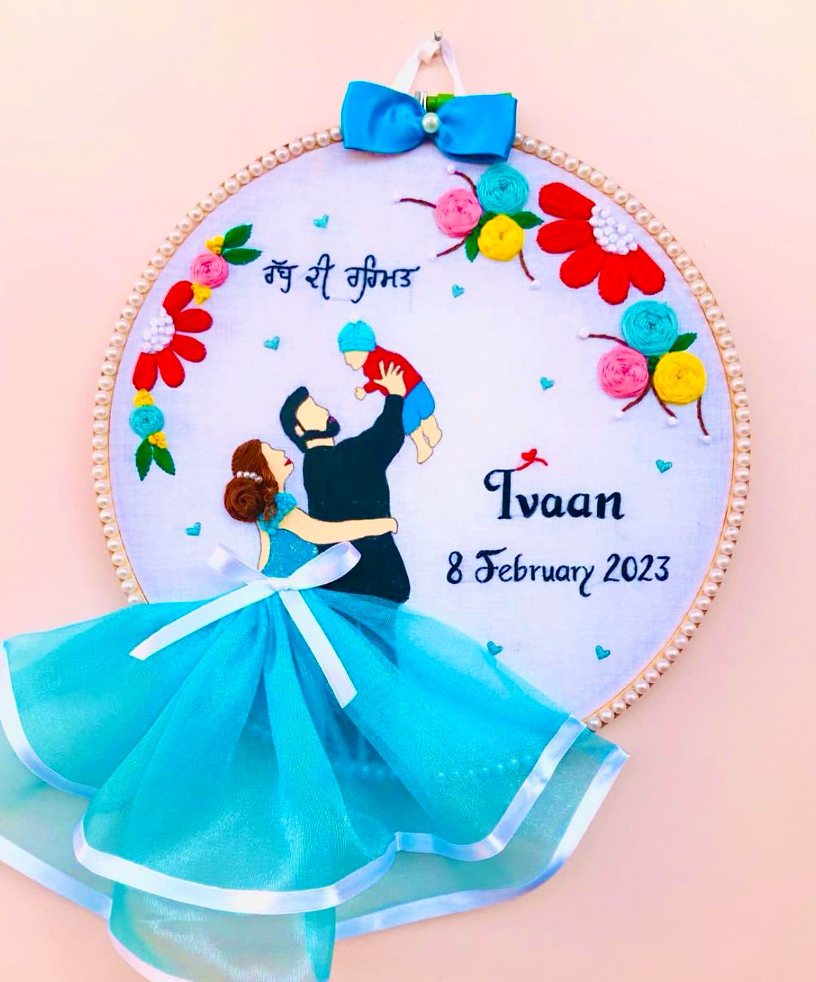 Customized Embroidery Hoop Art