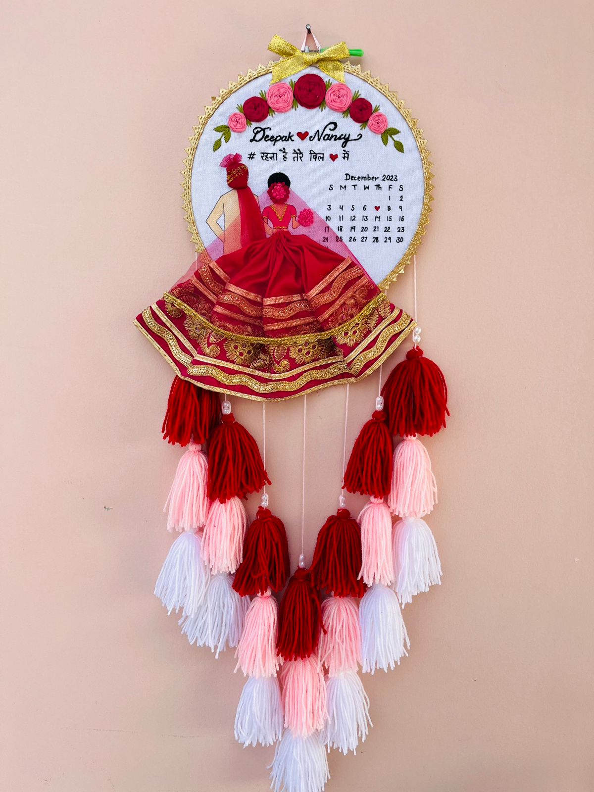 Customized Embroidery Hoop Art