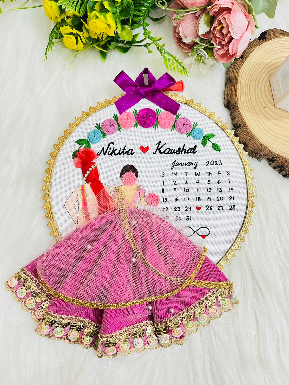 Customized Embroidery Hoop Art