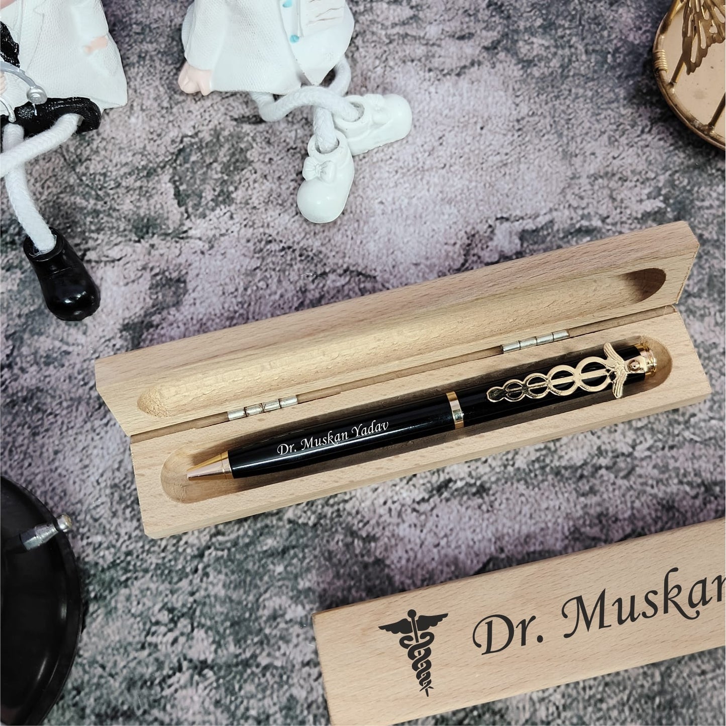 Customized Professional Metal Pen With Wooden Box