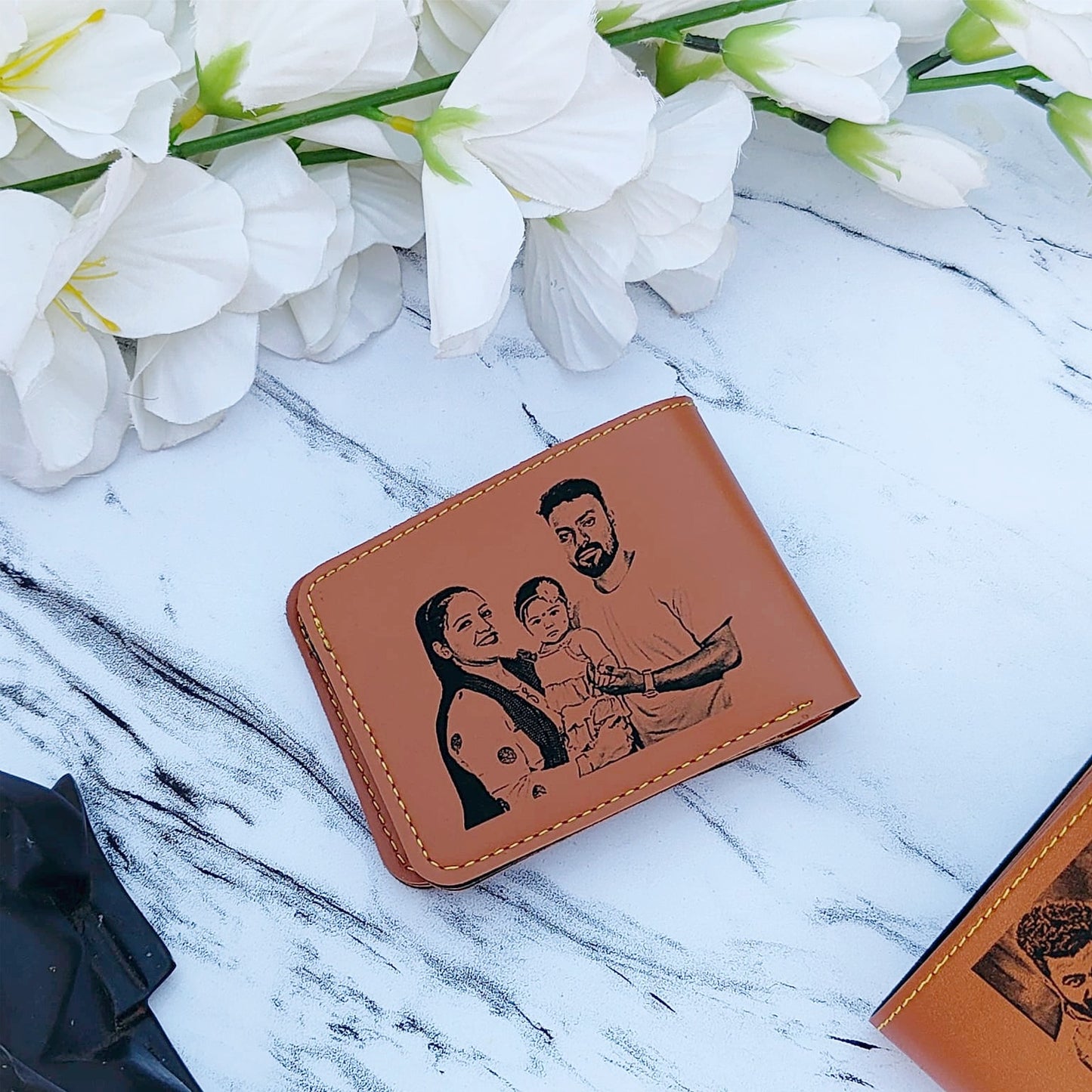 Customized Dual Side Print Sketch Wallet