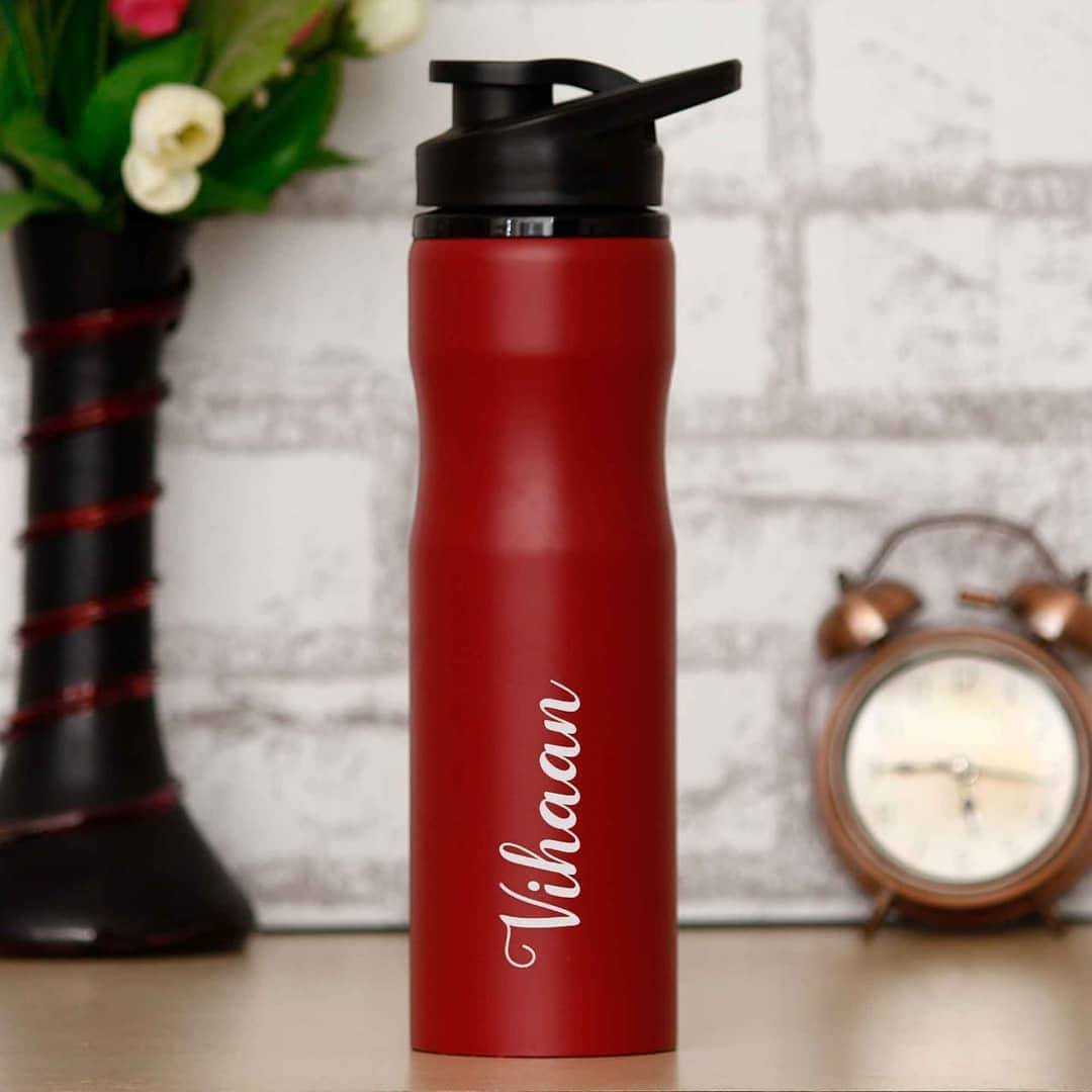 Customized Matt Steel Sipper Bottle