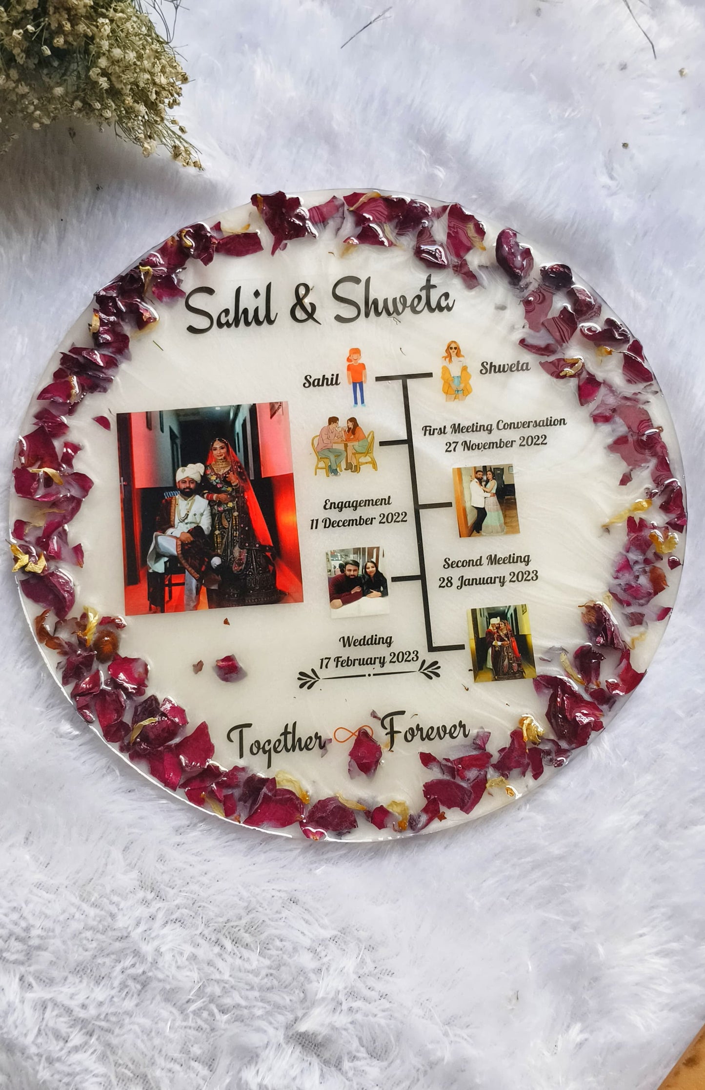 Customized Flower Preservation Resin Frame