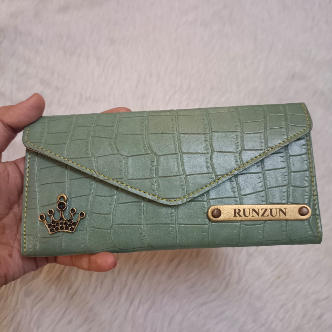 Personalized Ladies Clutch - Croc Series