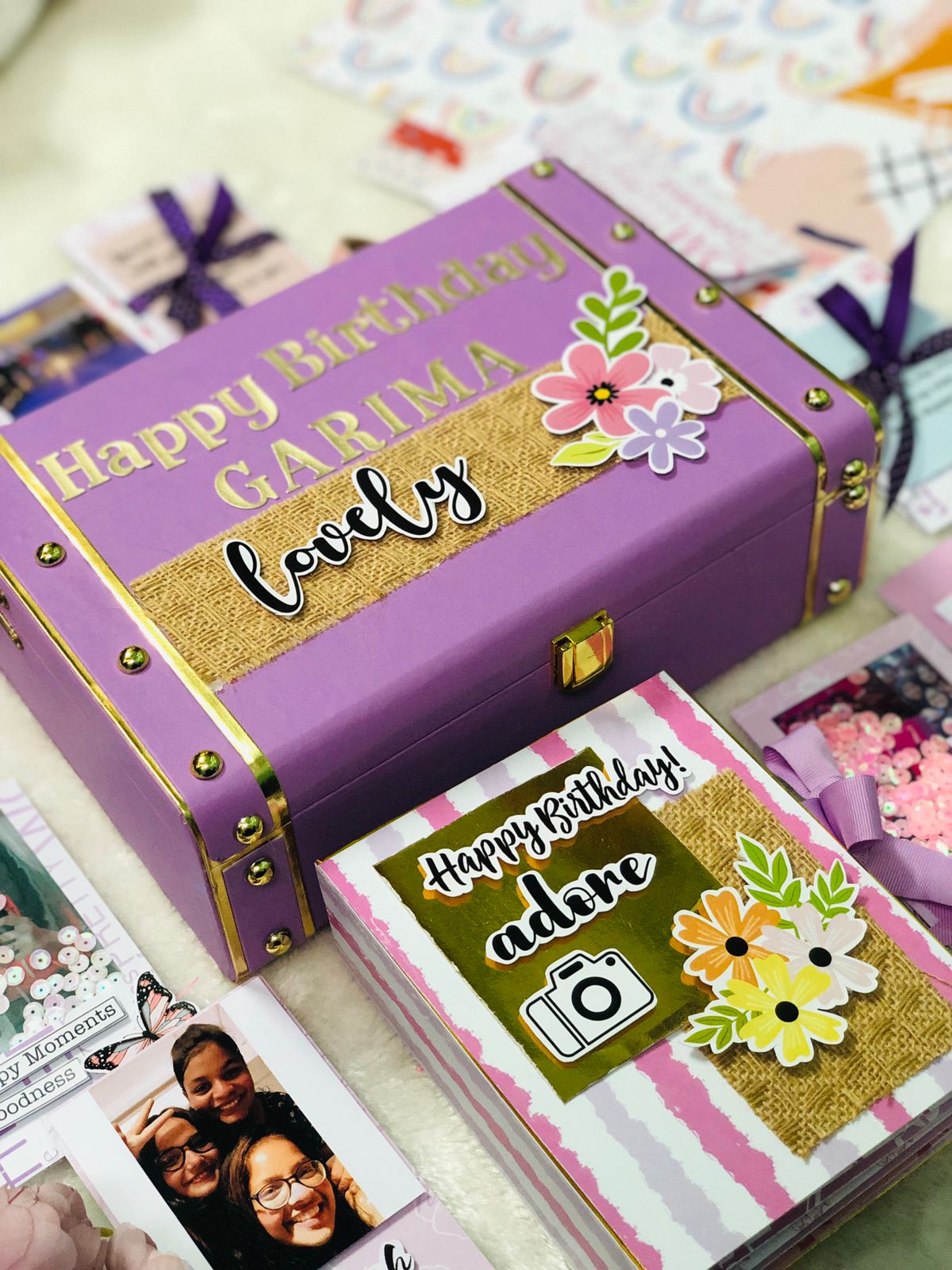 Customized Scrapbook Birthday Hamper