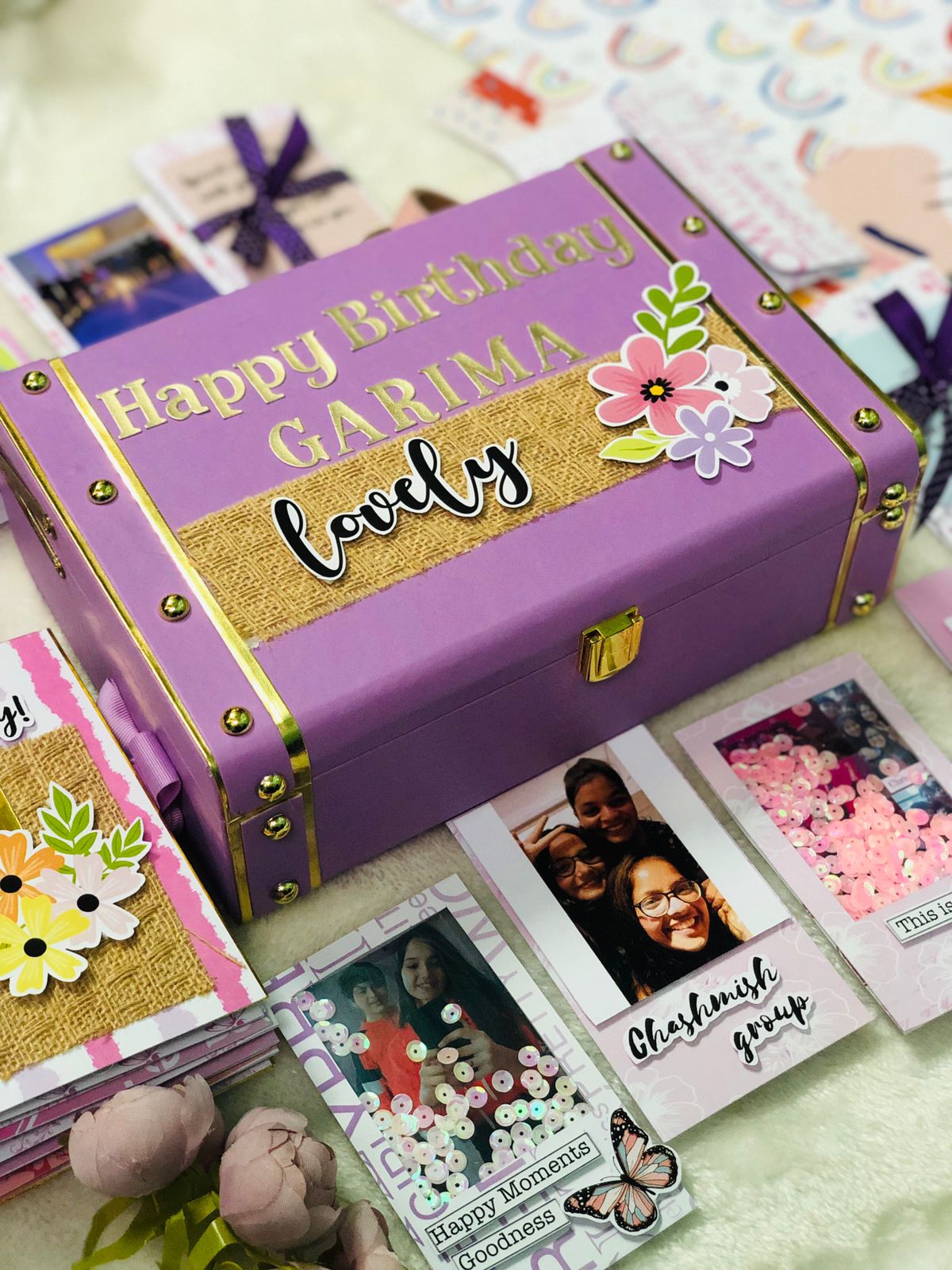 Customized Scrapbook Birthday Hamper