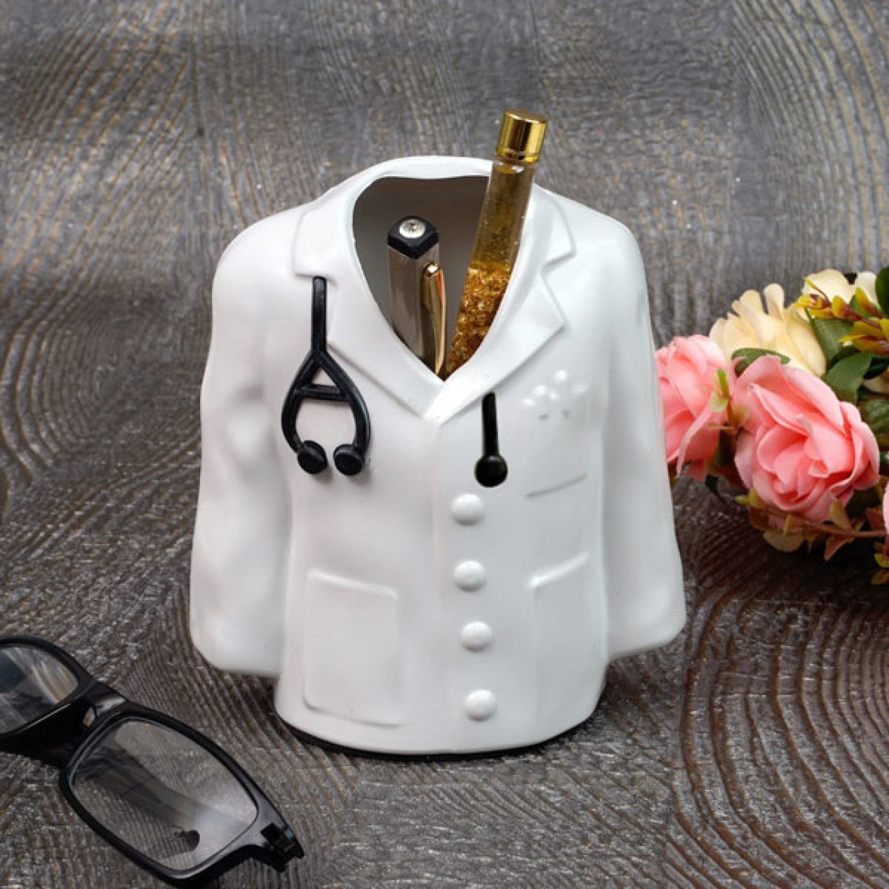 Customized Dr. Coat pen holder (With Box)