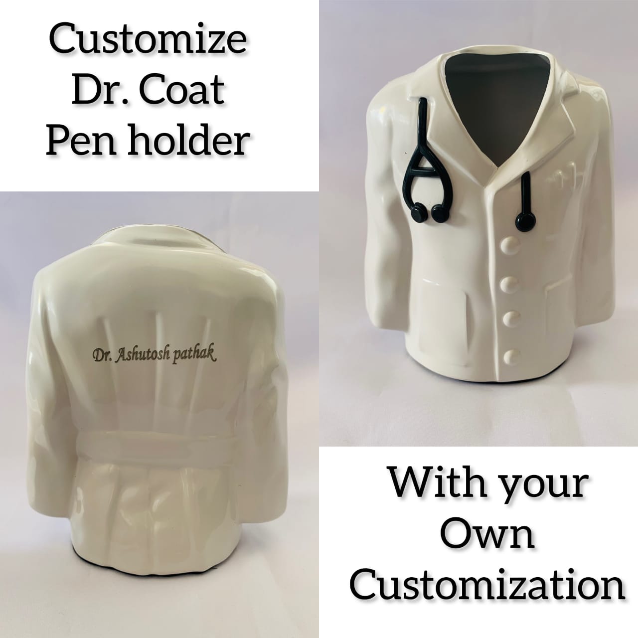 Customized Dr. Coat pen holder (With Box)