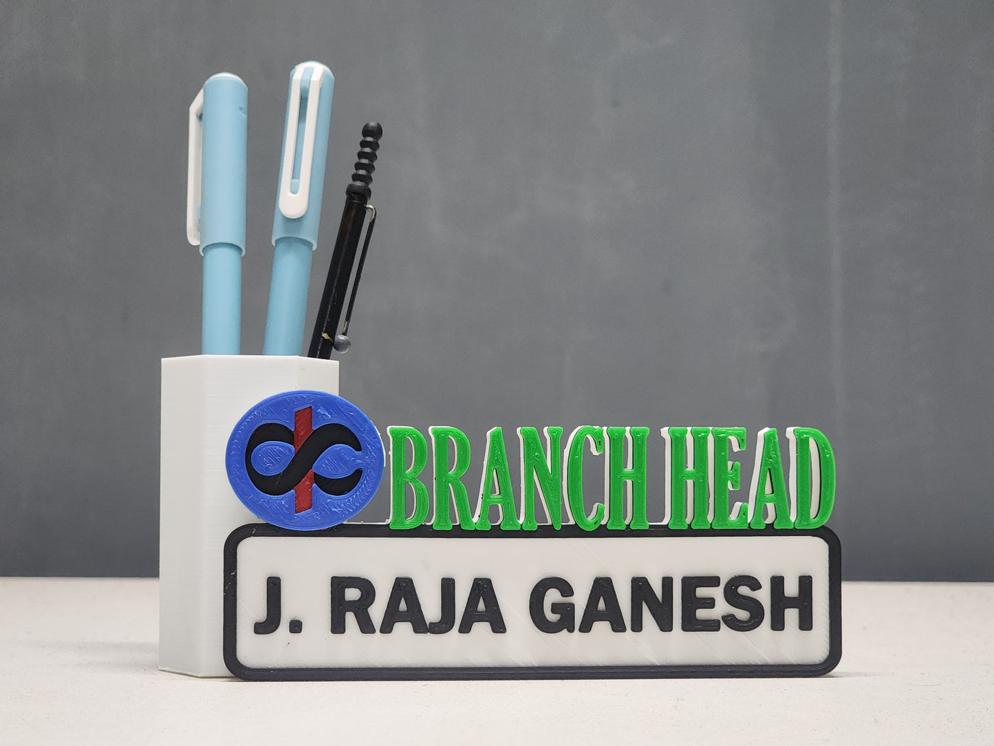 Customized Profession Table Tops with Pen Stand