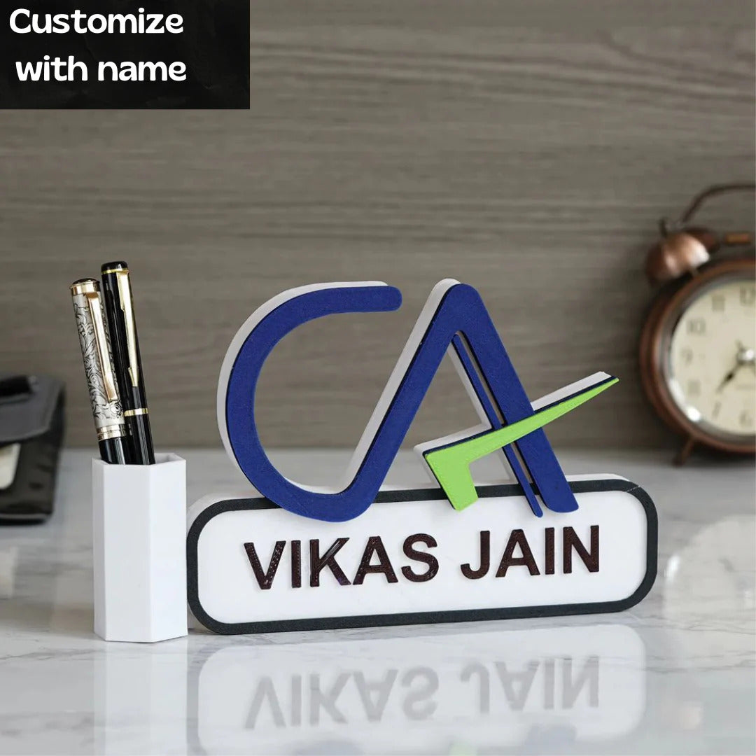 Customized Profession Table Tops with Pen Stand