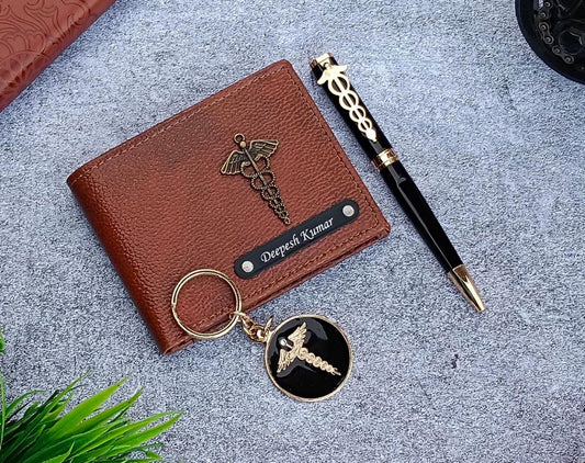 Customized Profession Wallet Pen Keychain Combo