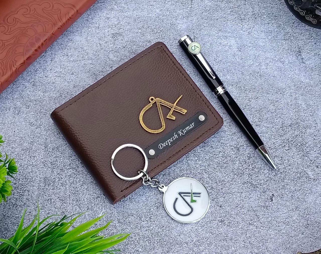 Customized Profession Wallet Pen Keychain Combo