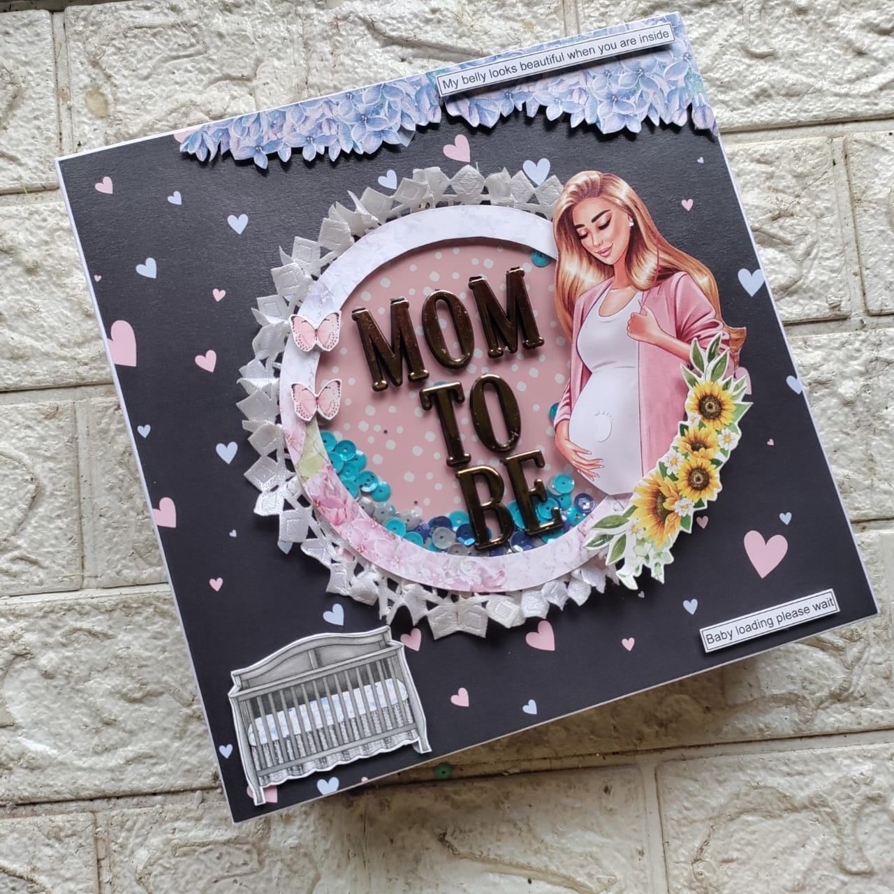 Customized Mom To Be Scrapbook