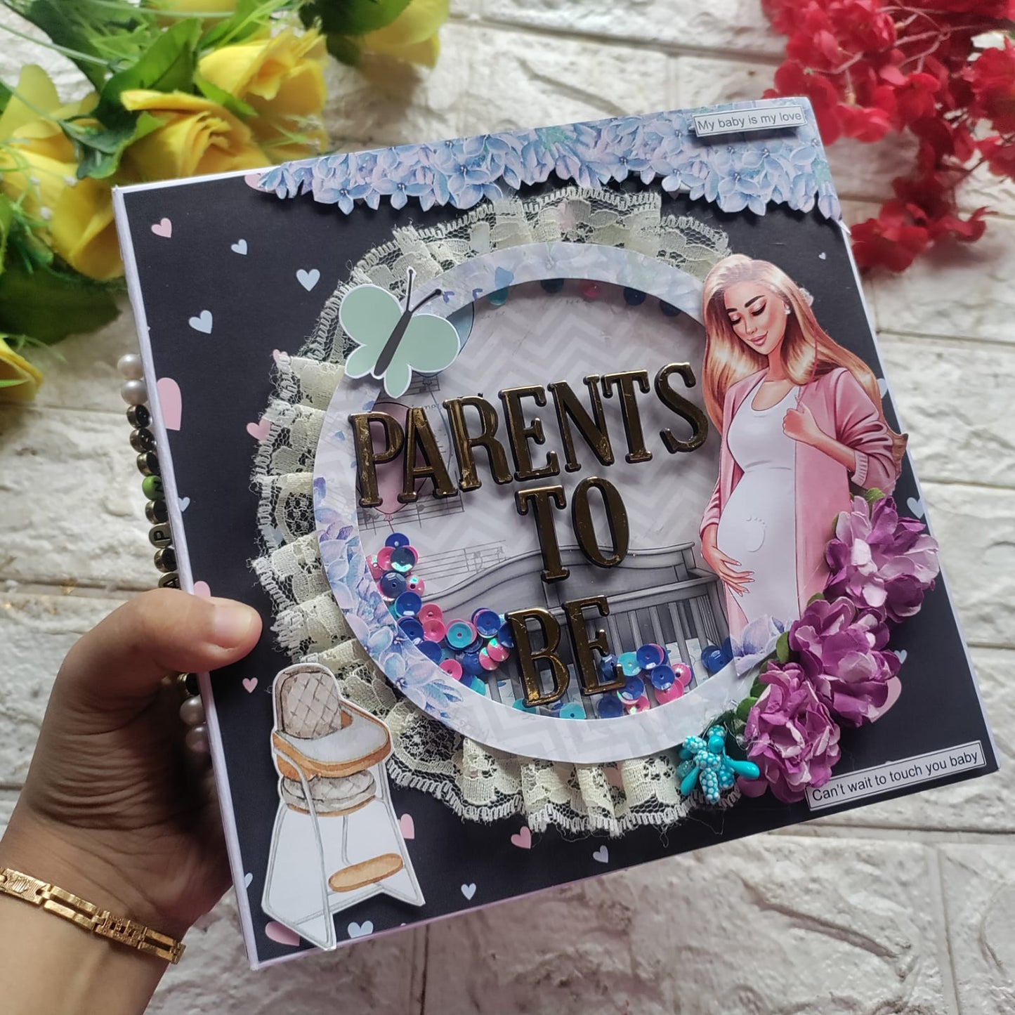 Customized Mom To Be Scrapbook