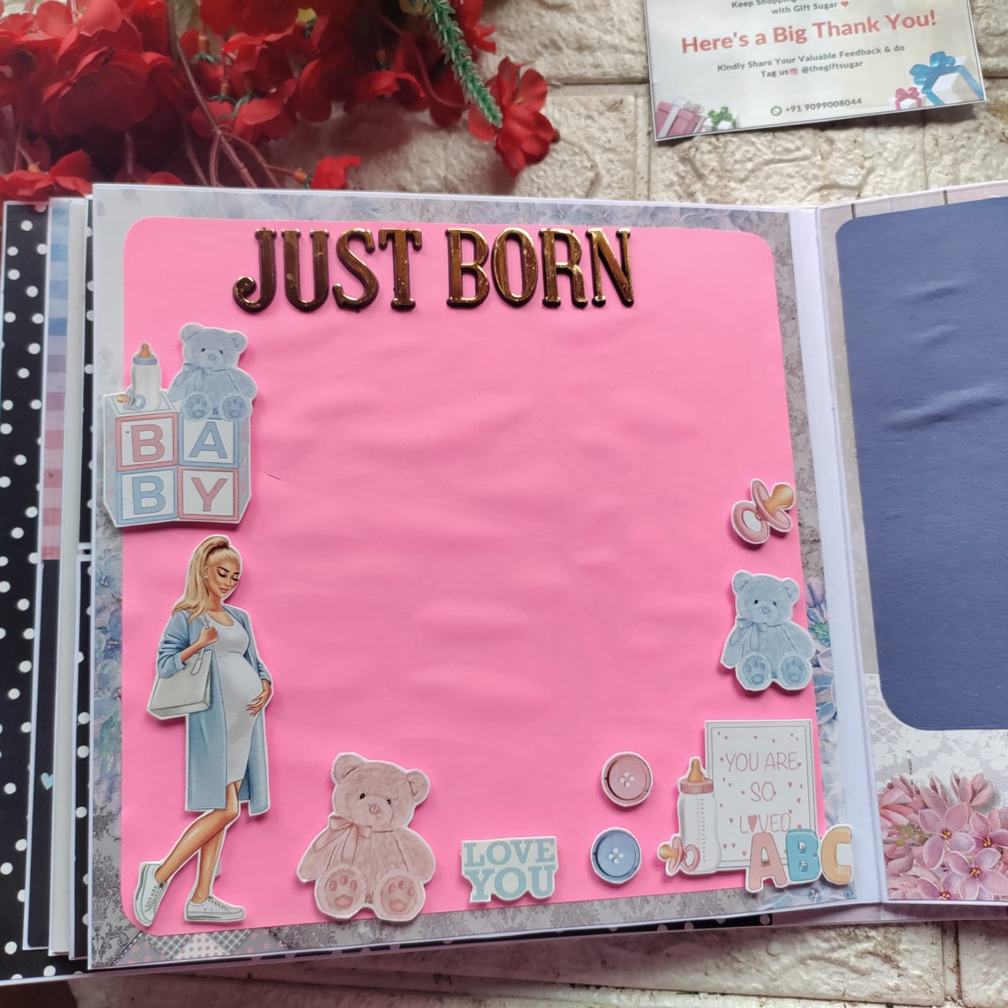 Customized Mom To Be Scrapbook