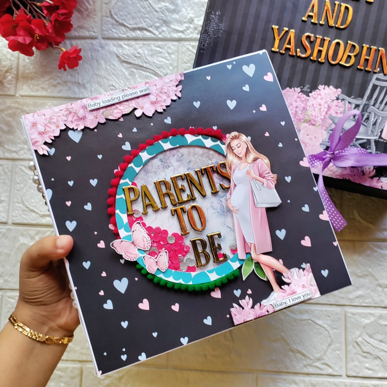 Customized Mom To Be Scrapbook