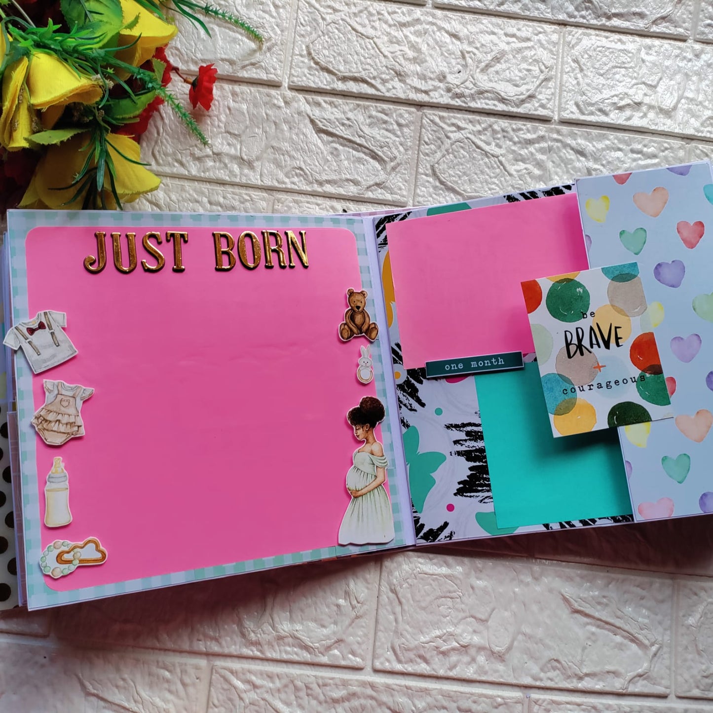 Customized Mom To Be Scrapbook