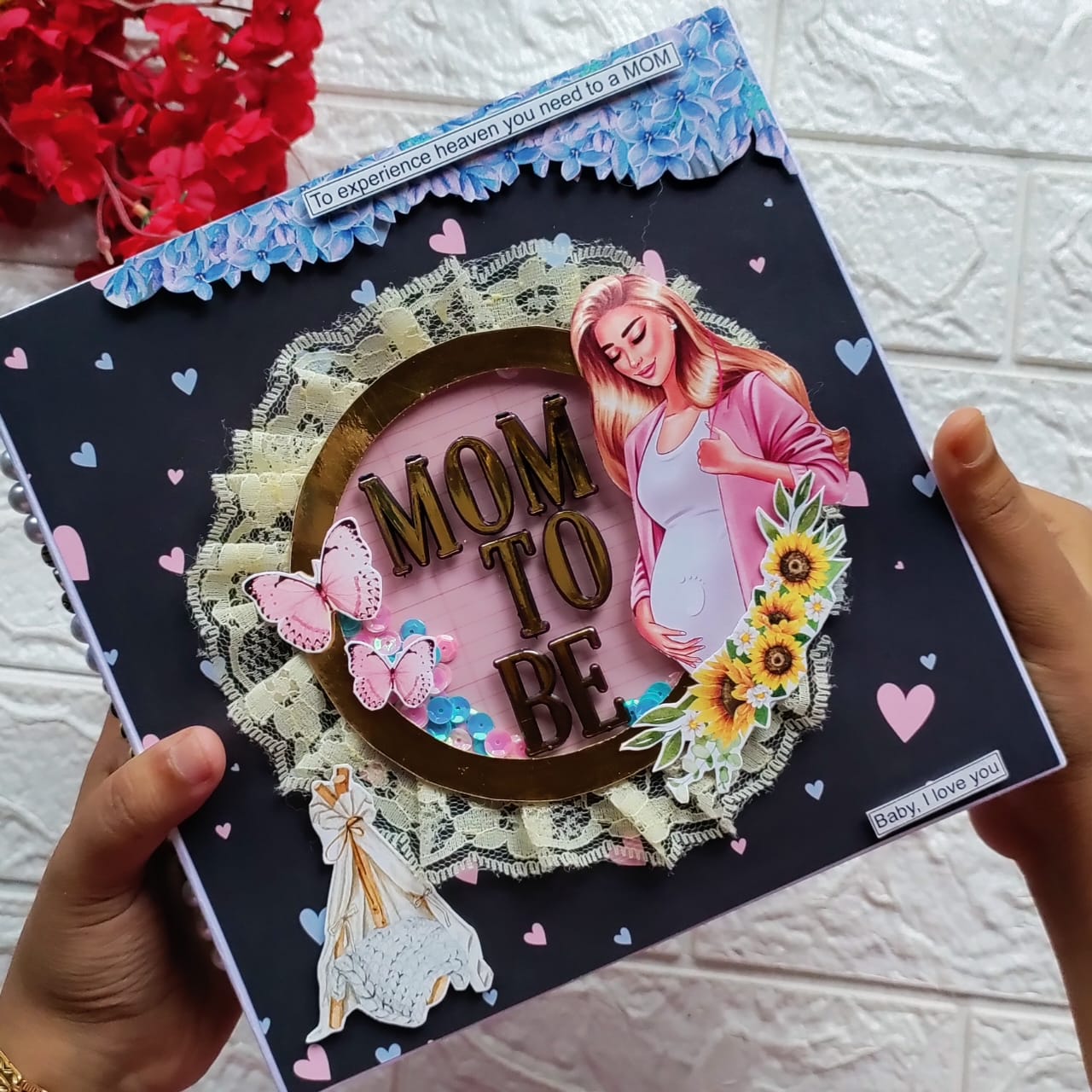 Customized Mom To Be Scrapbook