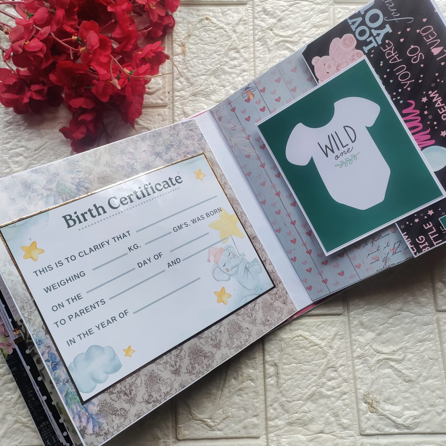 Customized Mom To Be Scrapbook