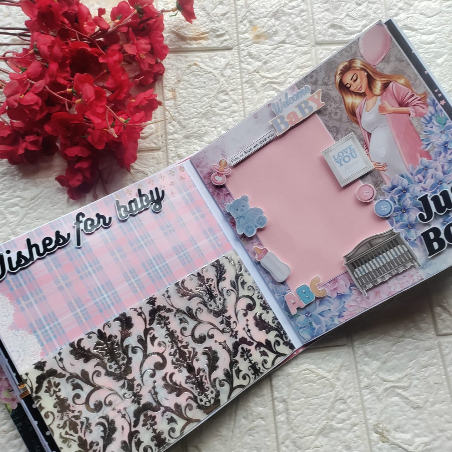 Customized Mom To Be Scrapbook