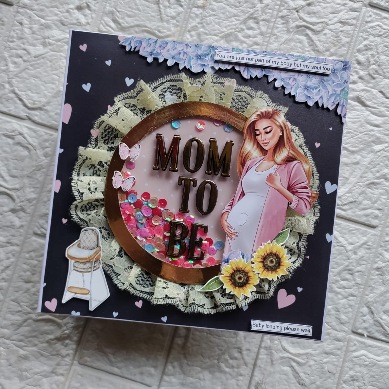 Customized Mom To Be Scrapbook