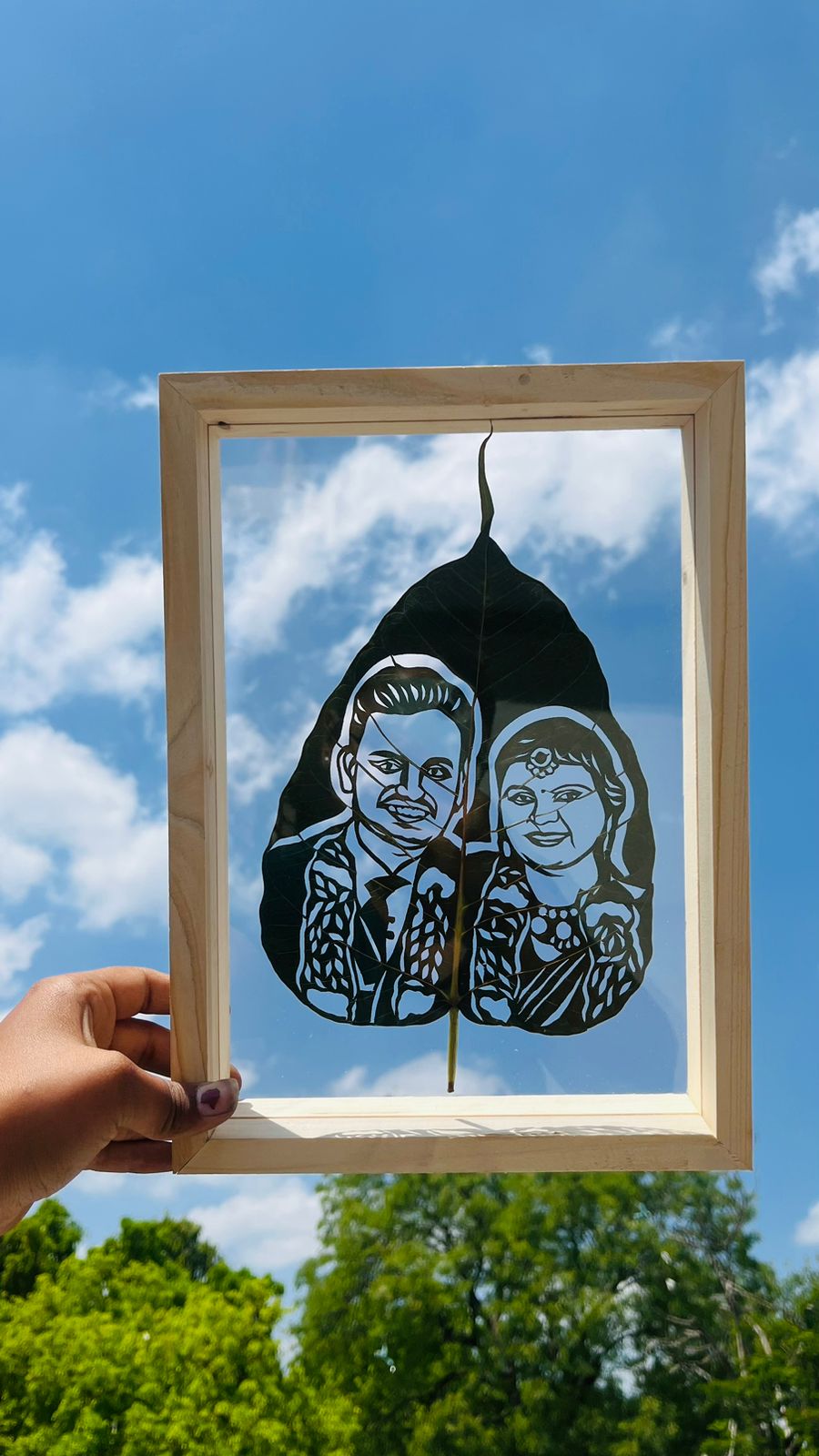 Customized Leaf Art Frame