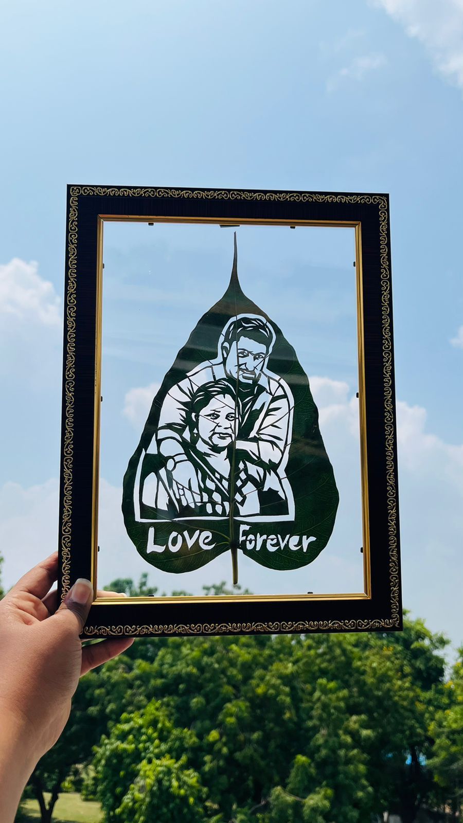 Customized Leaf Art Frame